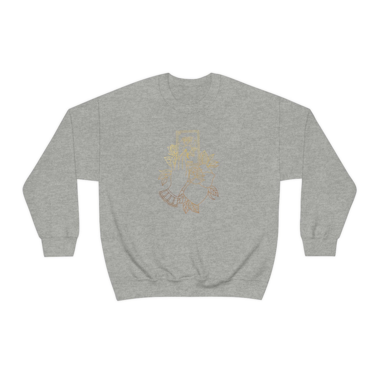 Rosa Card Gold Shading unisex heavy blend crewneck sweatshirt