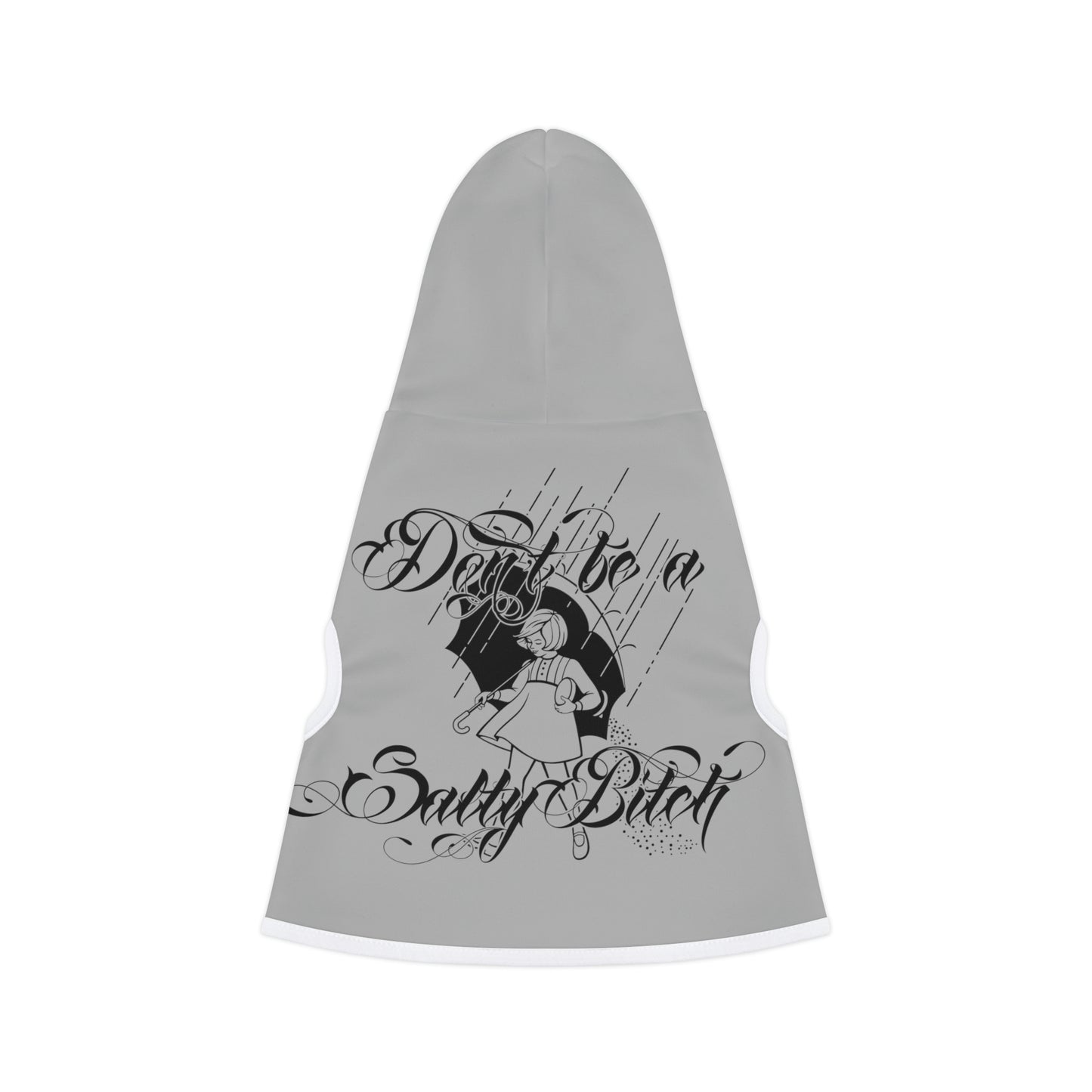 Don't Be Salty Grey Dog Hoodie