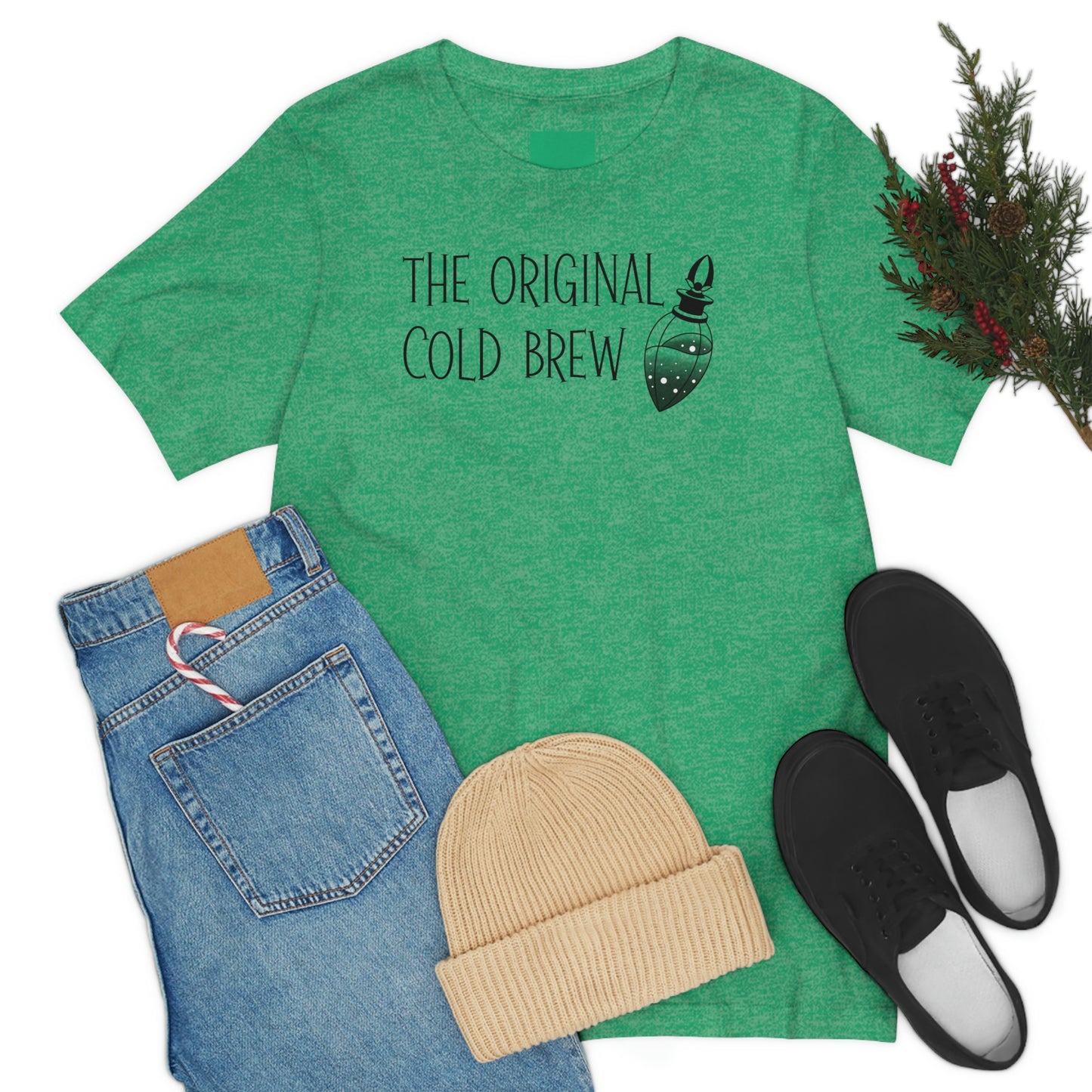 The Original Cold Brew Black Font Unisex Jersey Short Sleeve Tee