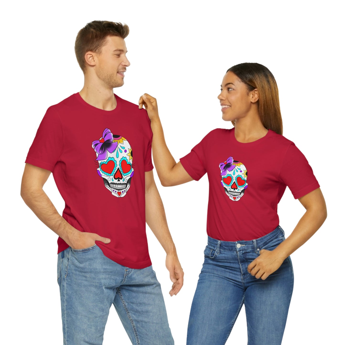 Lady Day of the Dead Unisex Jersey Short Sleeve Tee