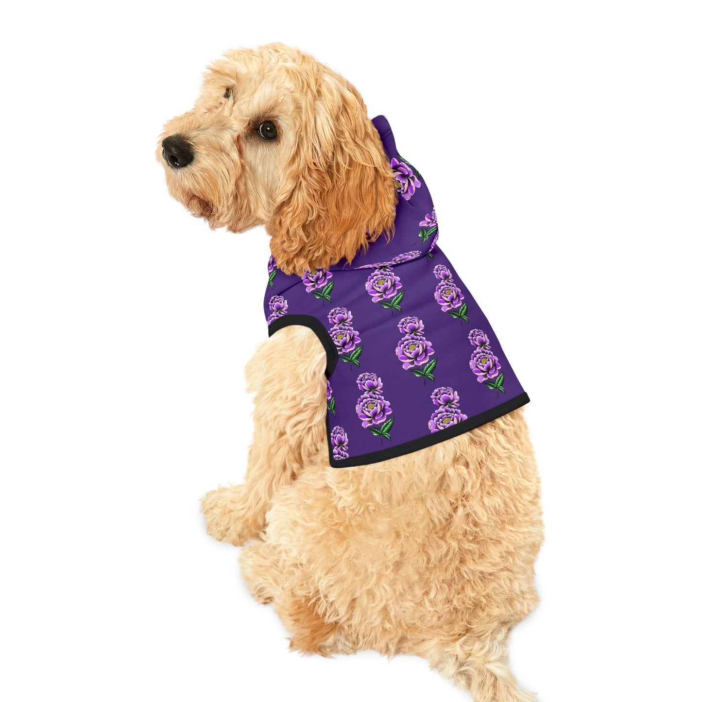 Flower Pattern Dog Hoodie