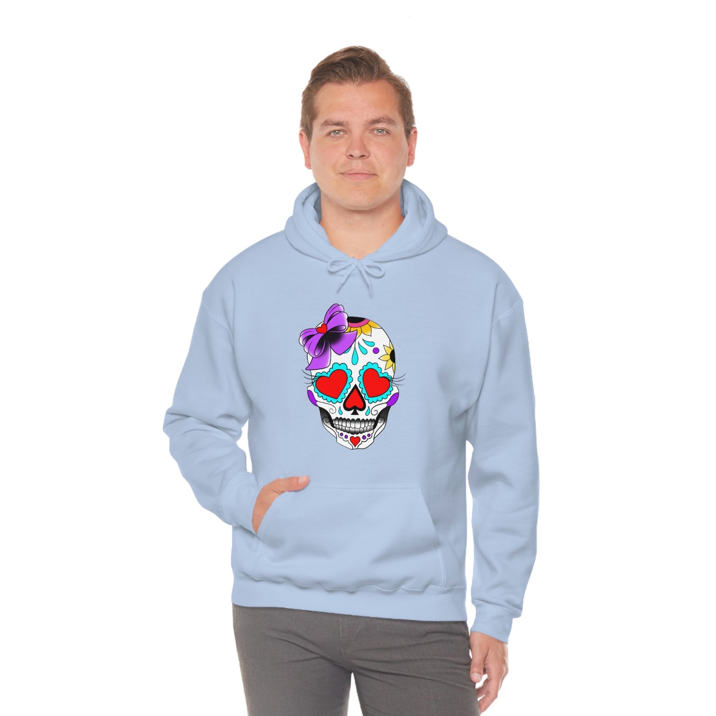 Lady Day of the Dead Unisex Heavy Blend™ Hooded Sweatshirt