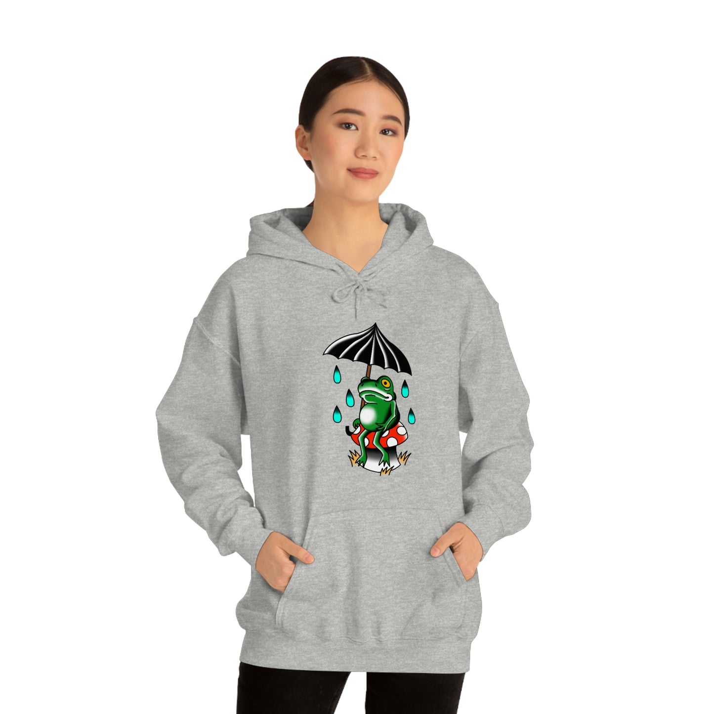 Rainy Day Frog Unisex Heavy Blend™ Hooded Sweatshirt