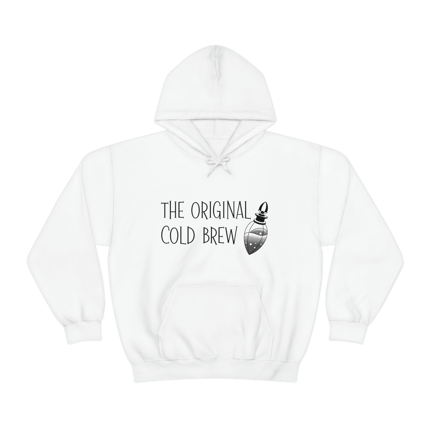 The Original Cold Brew Black Font Unisex Heavy Blend™ Hooded Sweatshirt