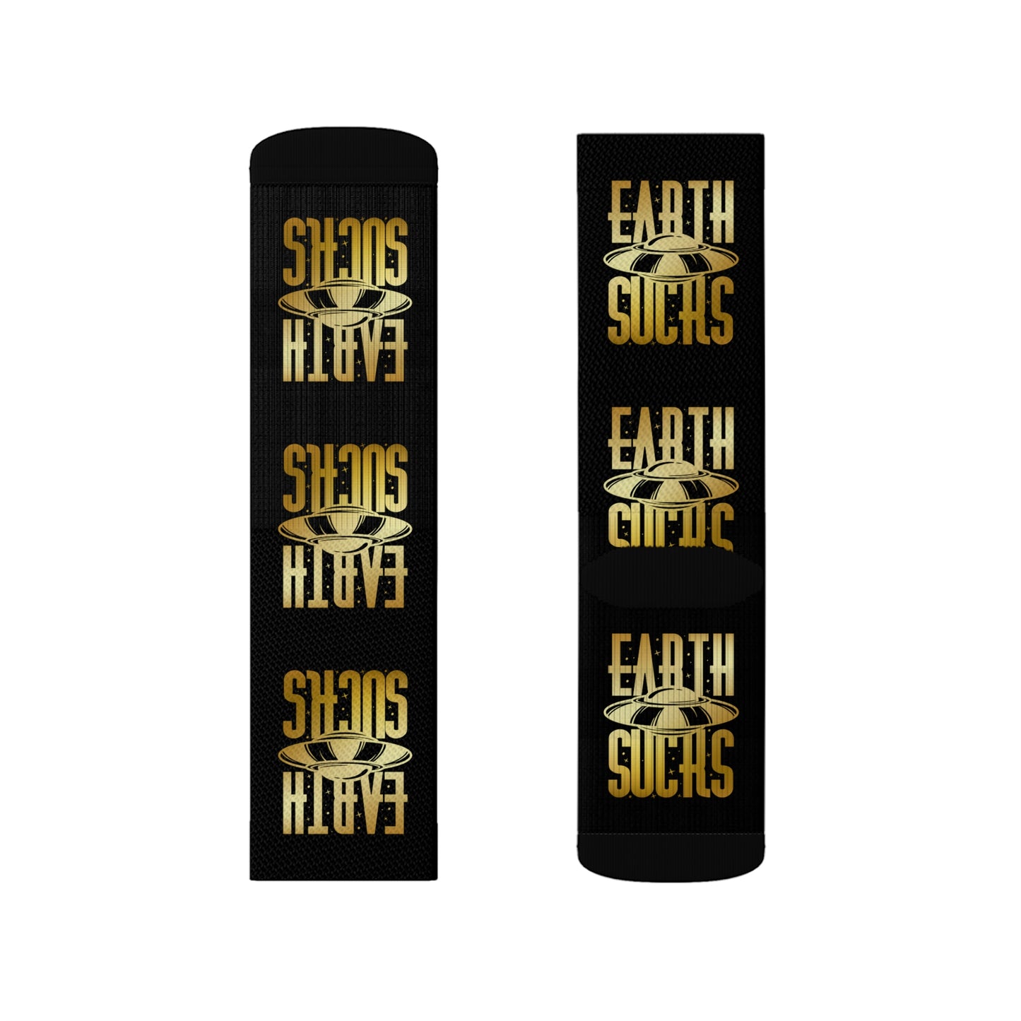 Earth Sucks Sublimation Socks