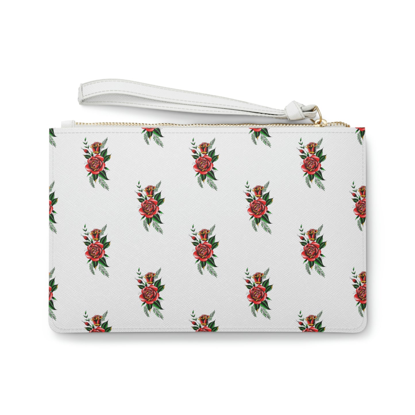 Rose, White Clutch Bag