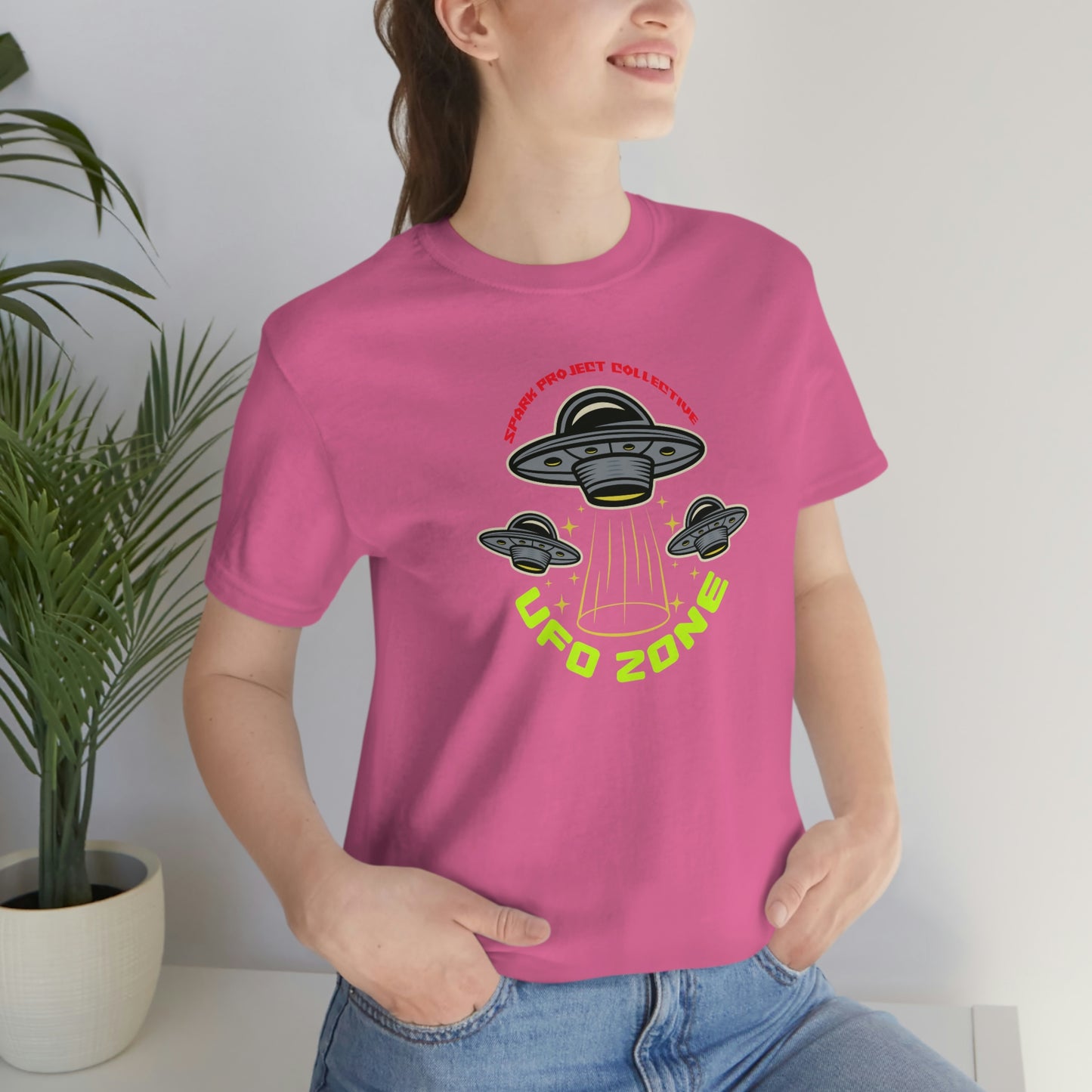 UFO Zone unisex jersey short sleeve tee