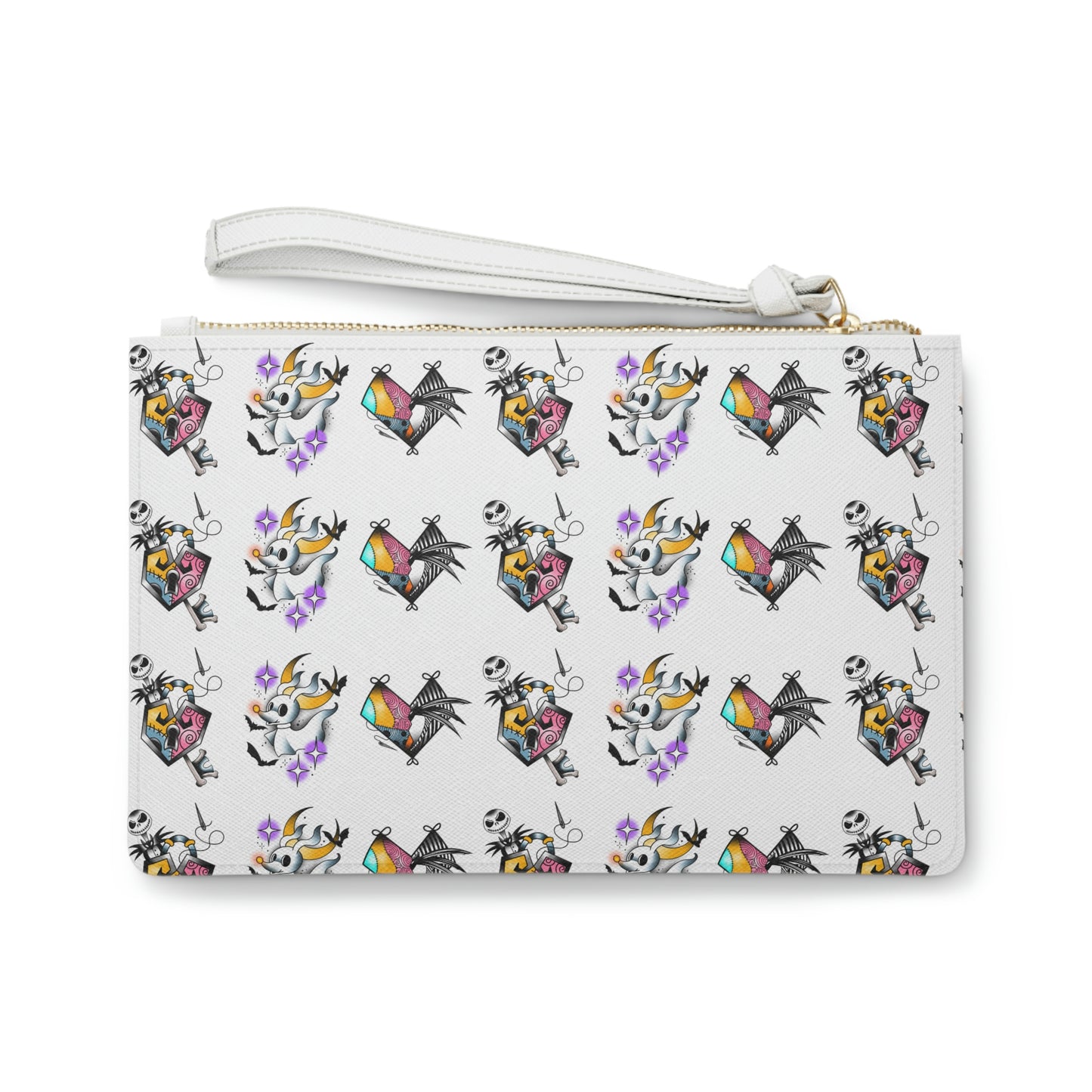 NBC White Clutch Bag