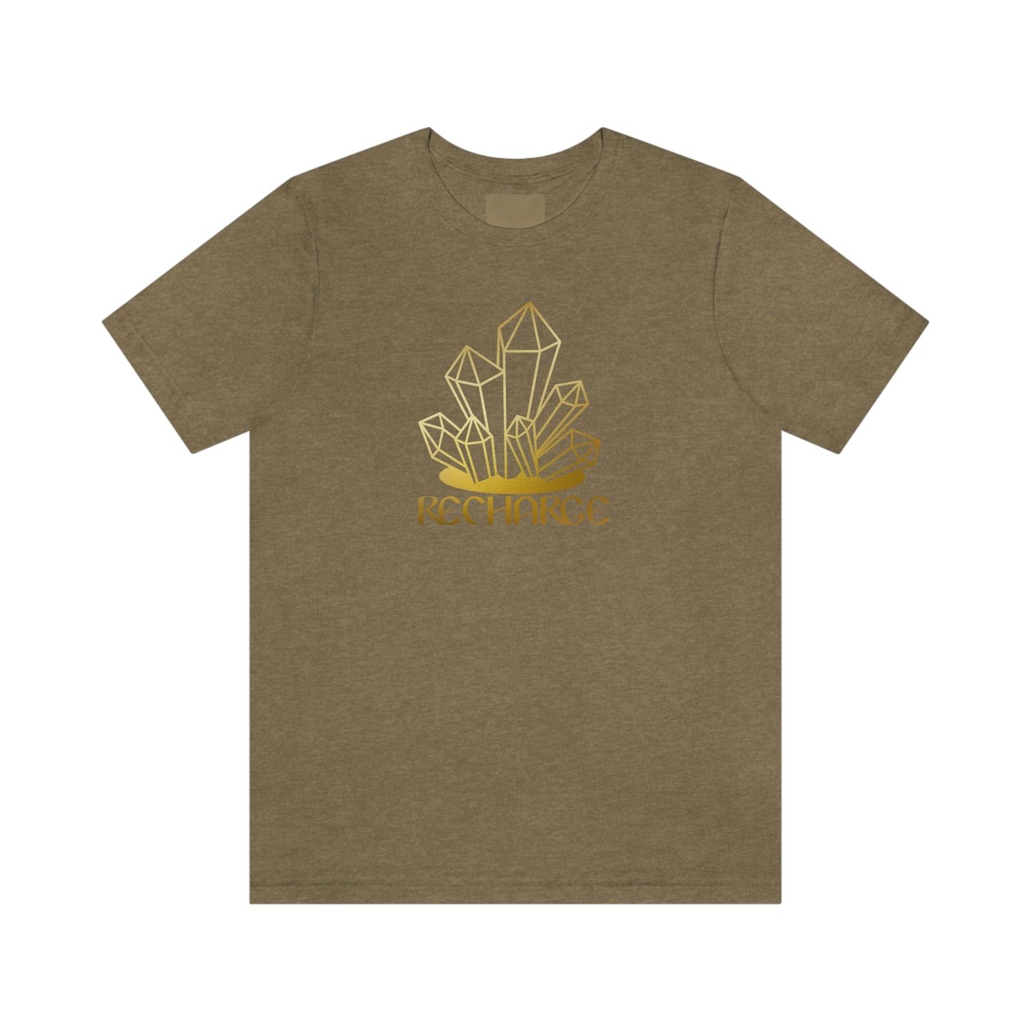 Recharge Gold Font Unisex Jersey Short Sleeve Tee