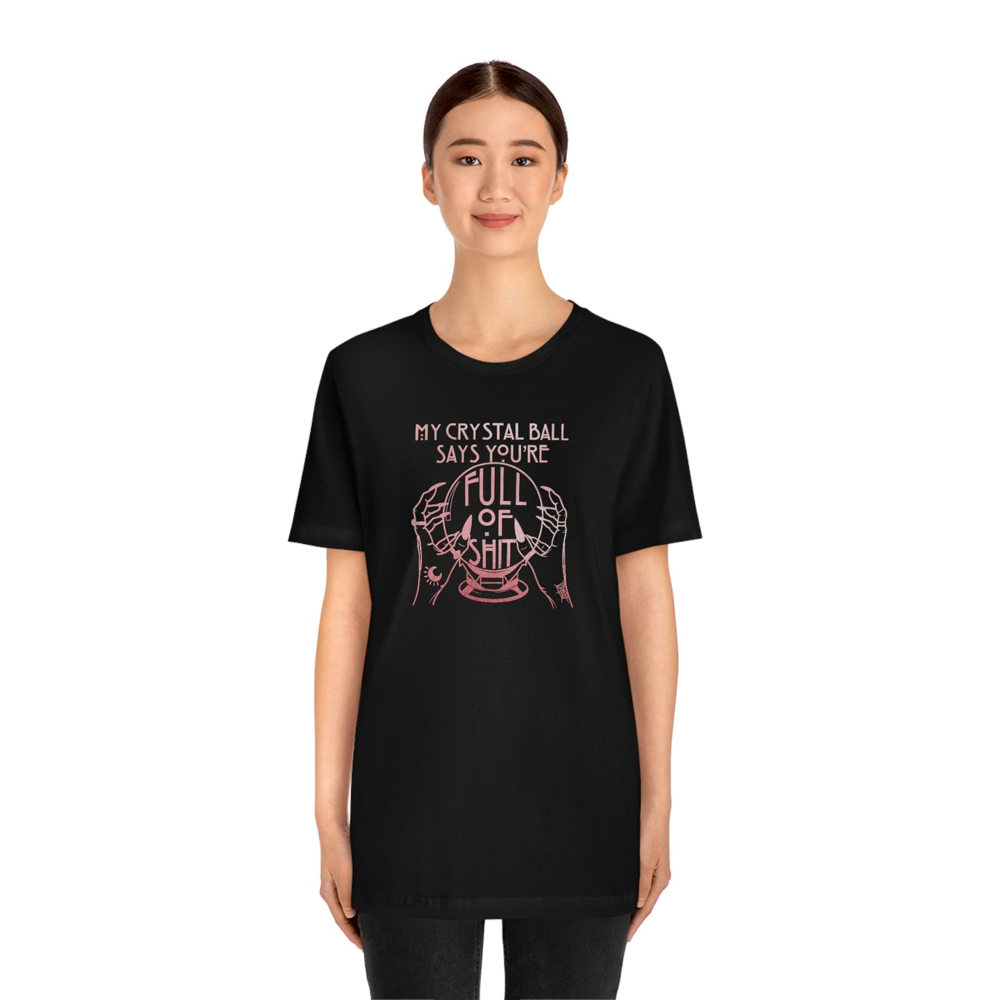 My Crystal Ball Pink Font Unisex Jersey Short Sleeve Tee