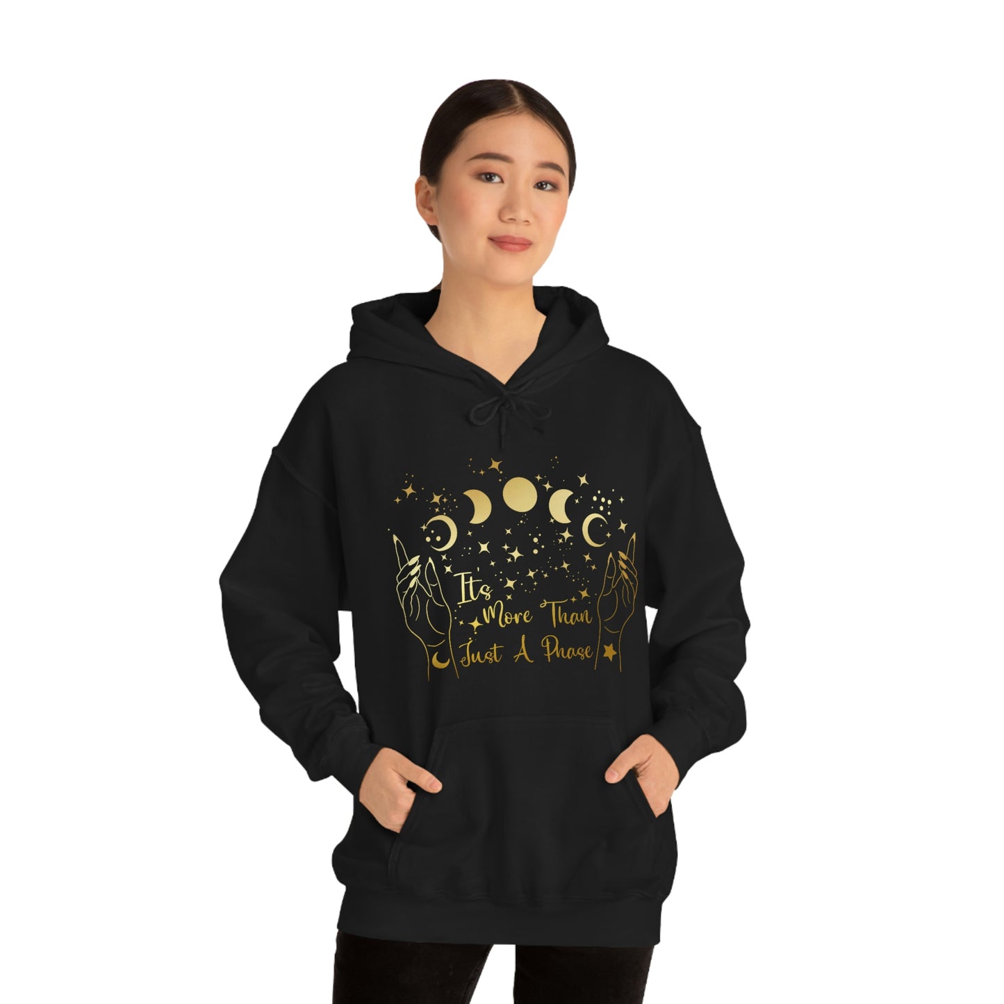 It's Not Just A Phase Gold Font Unisex Heavy Blend™ Hooded Sweatshirt