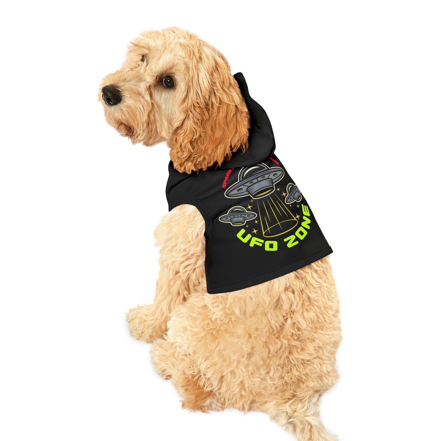 UFO Zone Black Dog Hoodie