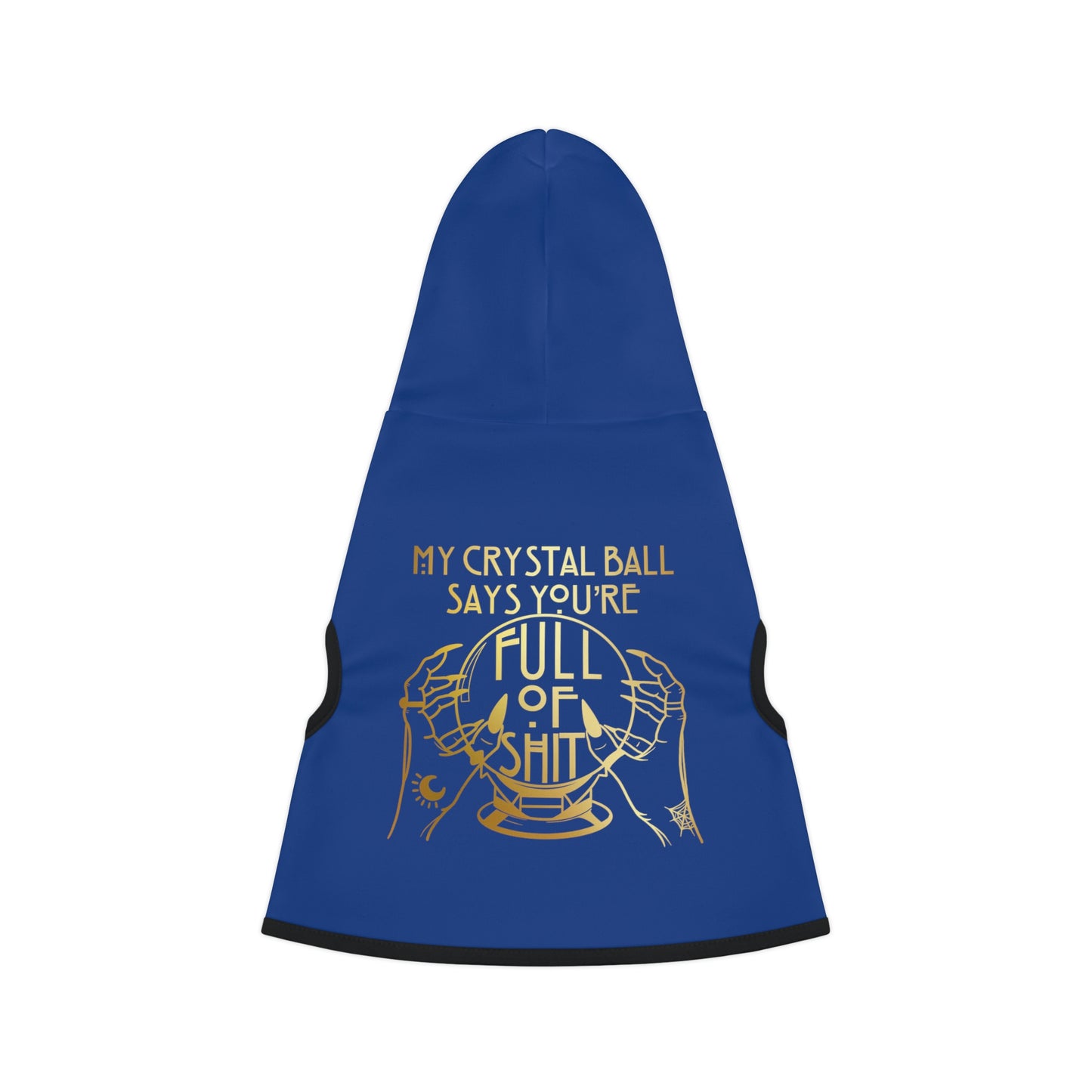 My Crystal Ball Dk Blue Dog Hoodie