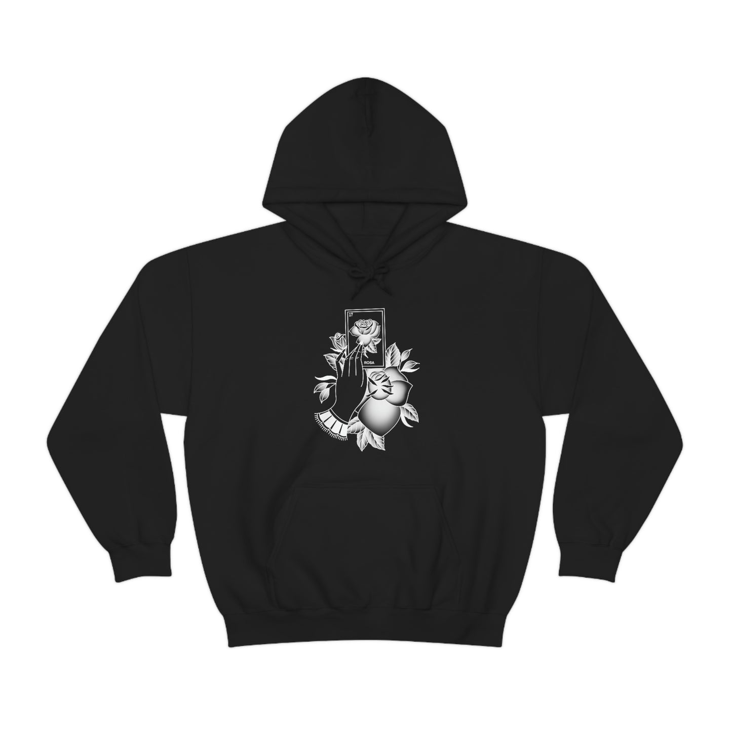 Rosa Card White Shaded Unisex Heavy Blend™ Hooded Sweatshirt