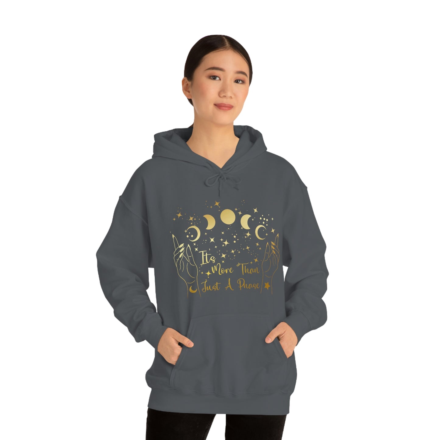 It's Not Just A Phase Gold Font Unisex Heavy Blend™ Hooded Sweatshirt