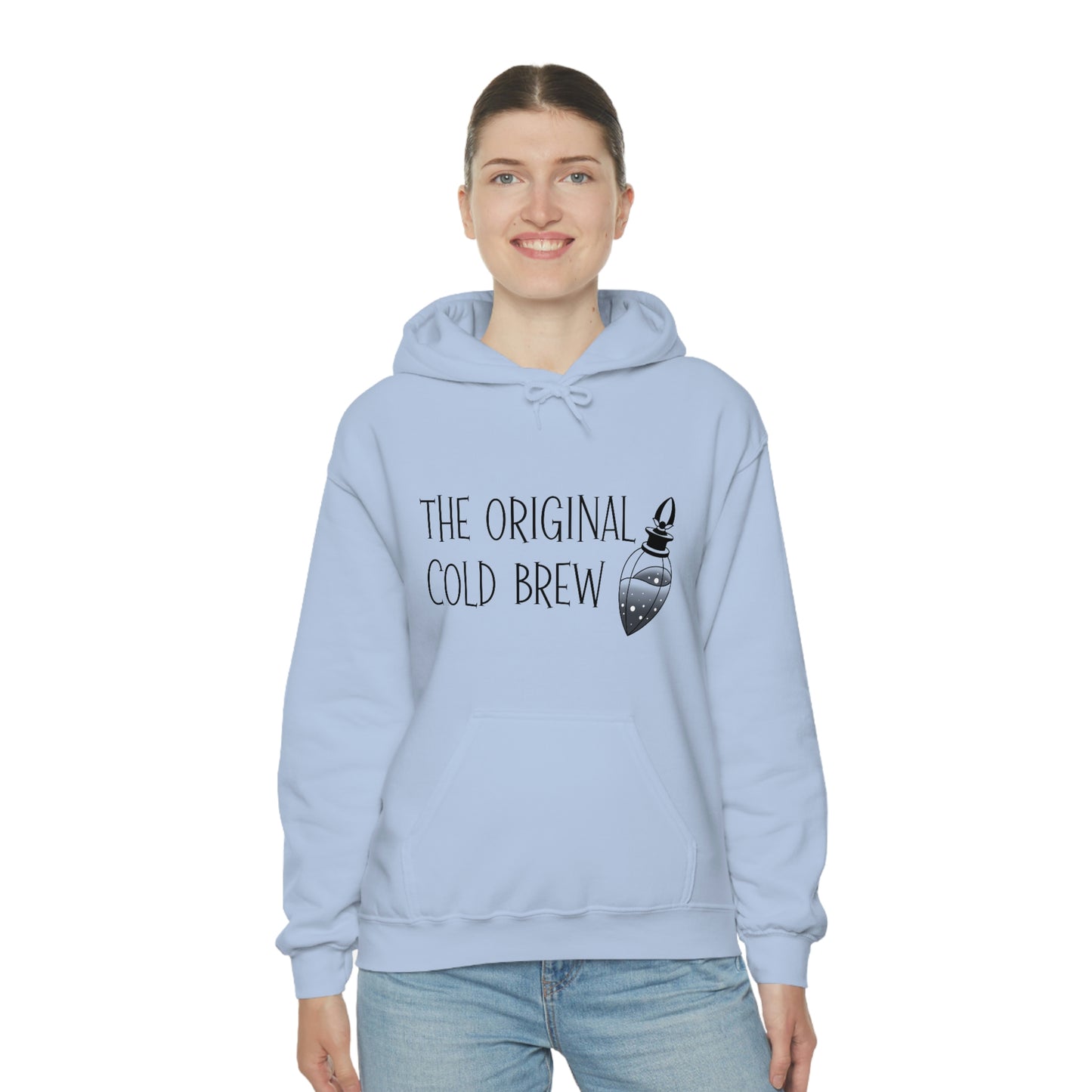 The Original Cold Brew Black Font Unisex Heavy Blend™ Hooded Sweatshirt