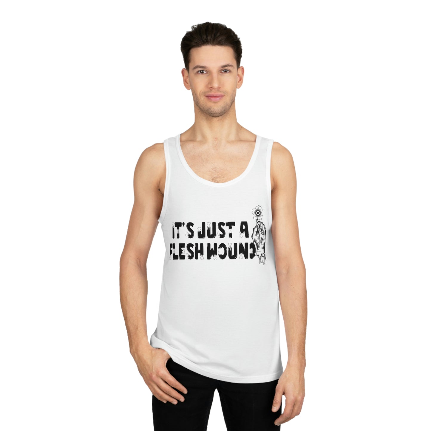 Just a Flesh Wound Unisex Softstyle™ Tank Top