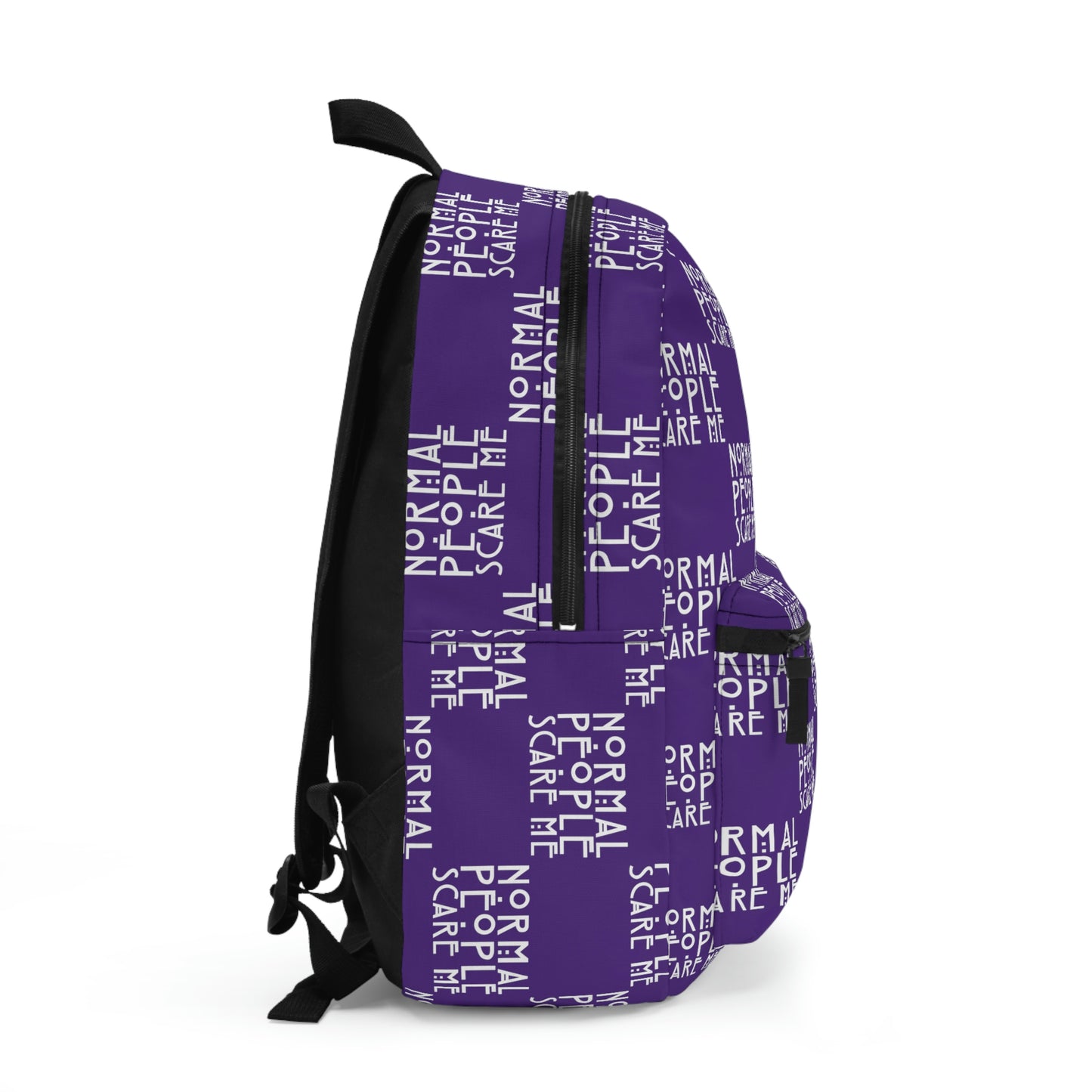 Purple Checkered Normal people Backpack