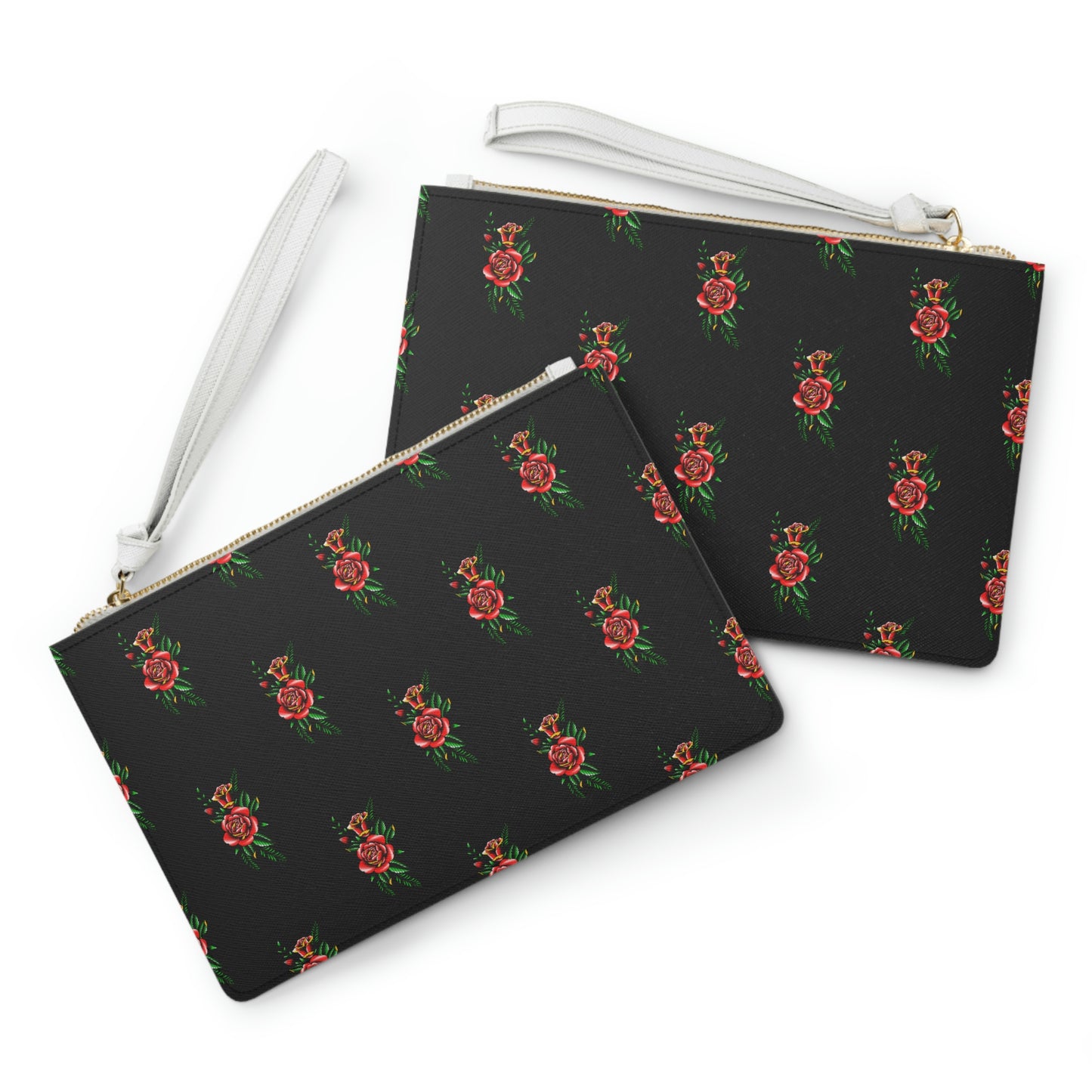 Rose, Black Clutch Bag