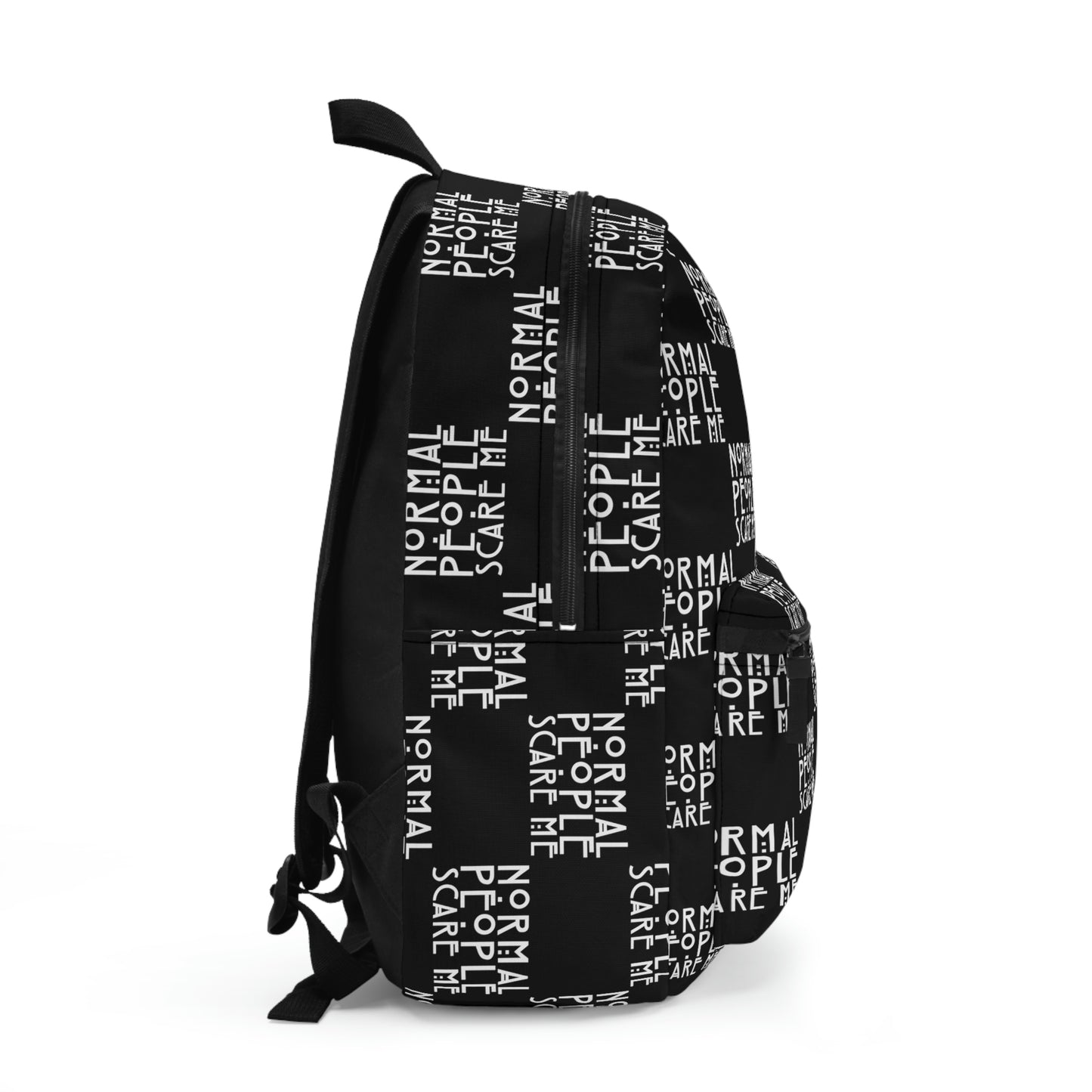 Black Checkered Normal people Backpack