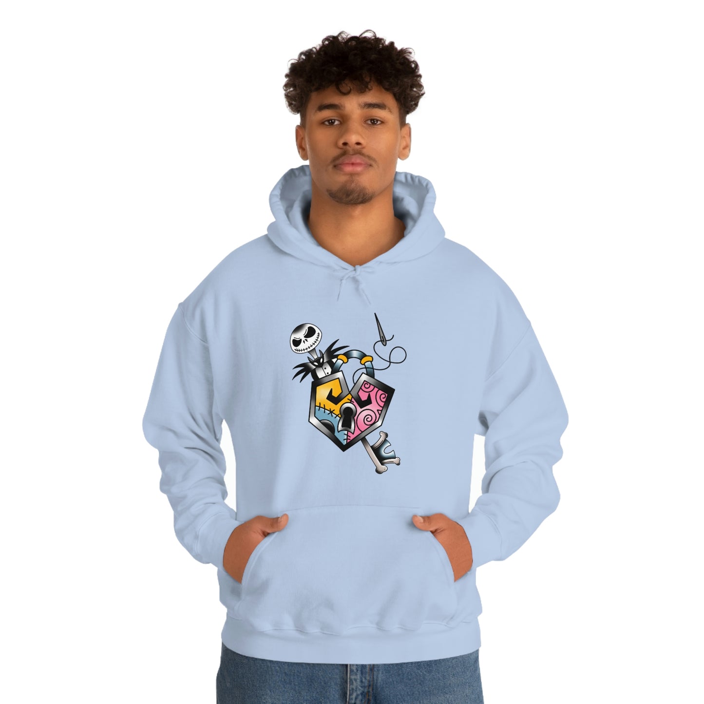 Jack and Sally Lock and Key Unisex Heavy Blend™ Hooded Sweatshirt