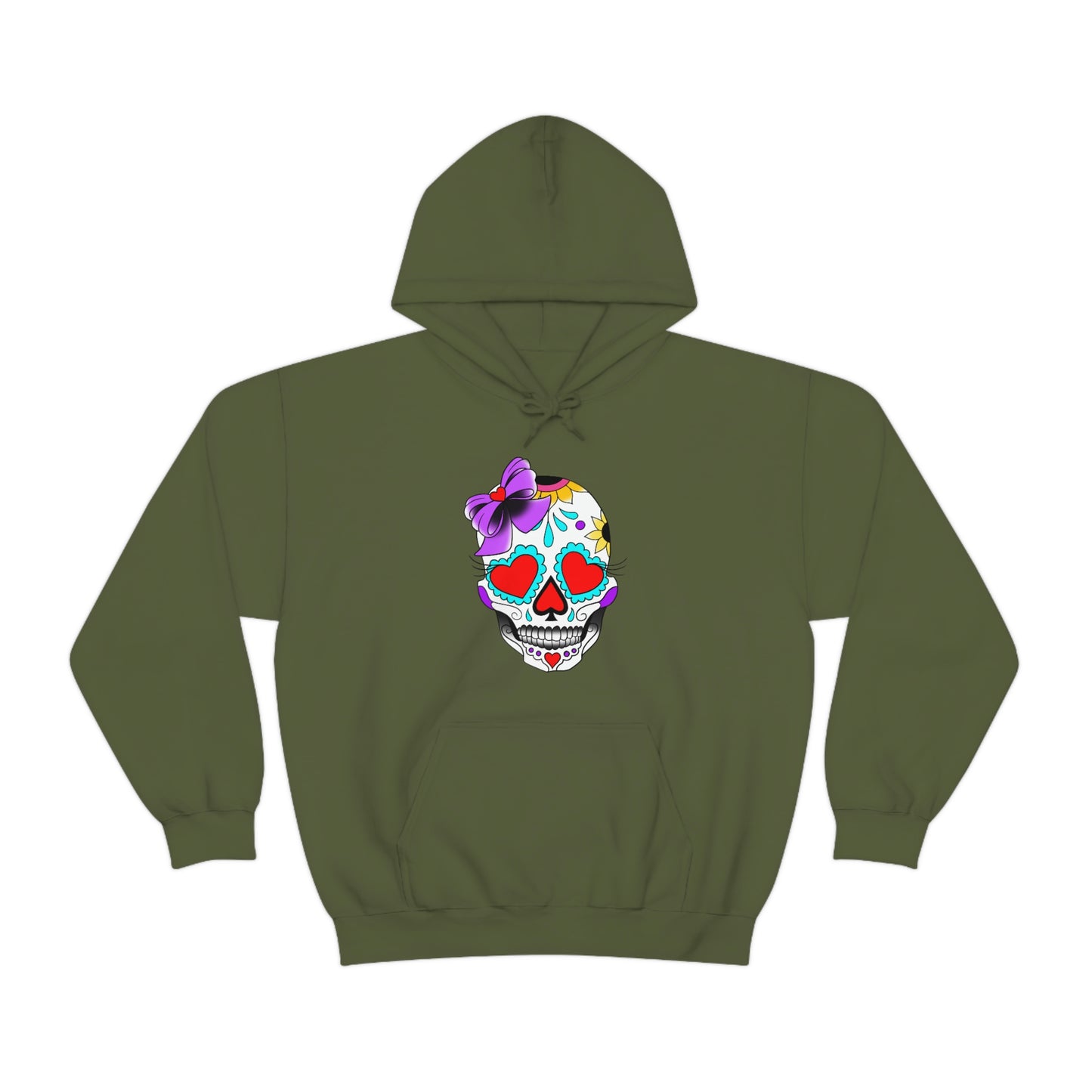 Lady Day of the Dead Unisex Heavy Blend™ Hooded Sweatshirt