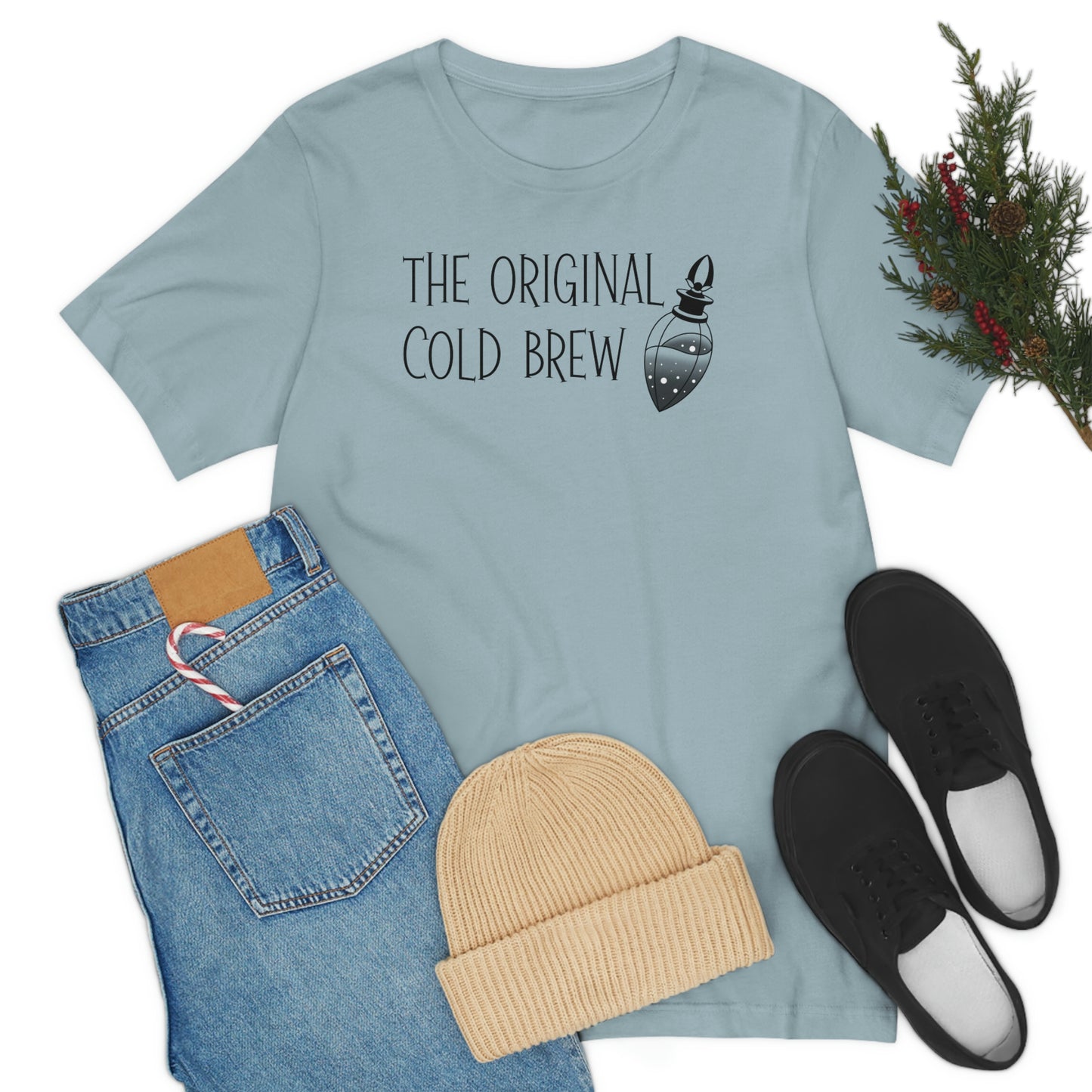 The Original Cold Brew Black Font Unisex Jersey Short Sleeve Tee