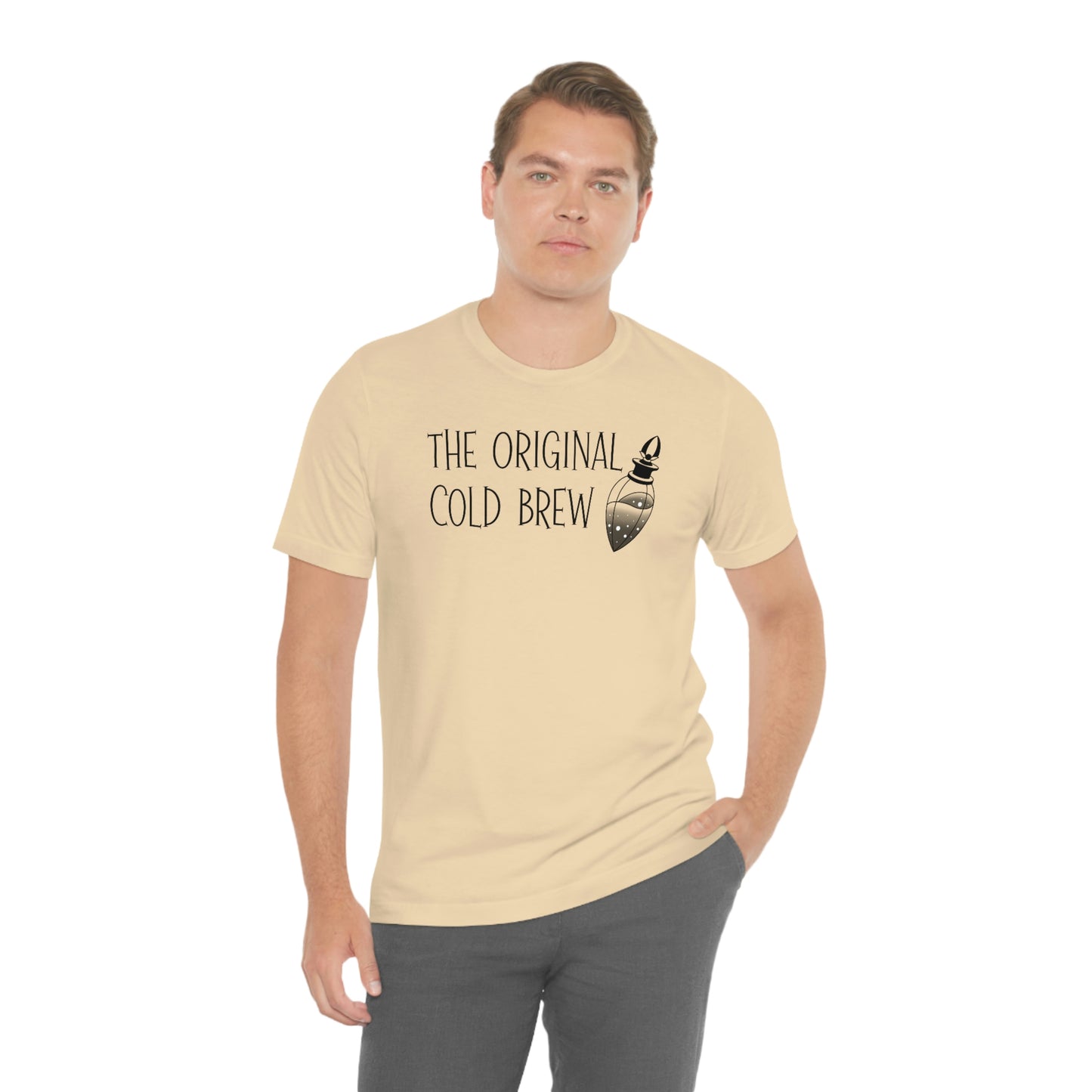 The Original Cold Brew Black Font Unisex Jersey Short Sleeve Tee