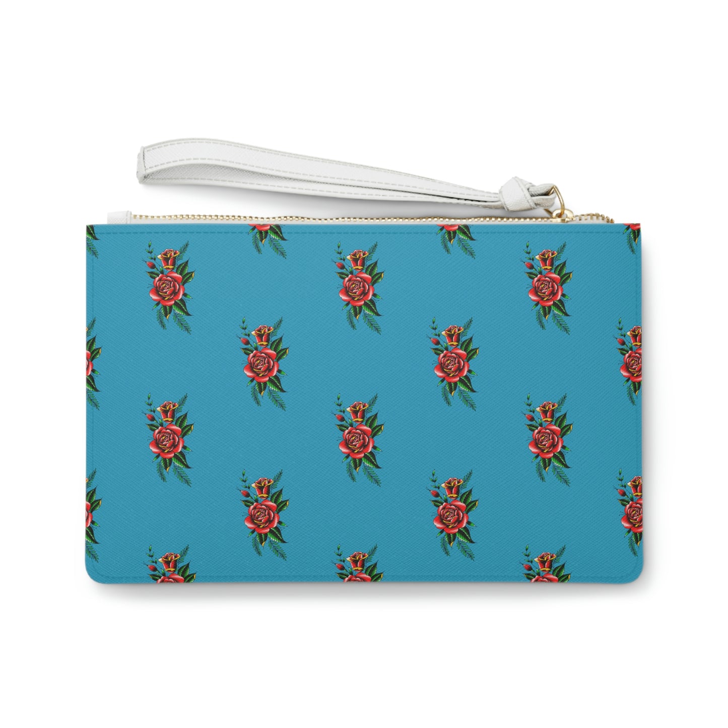 Rose, Turquoise Clutch Bag