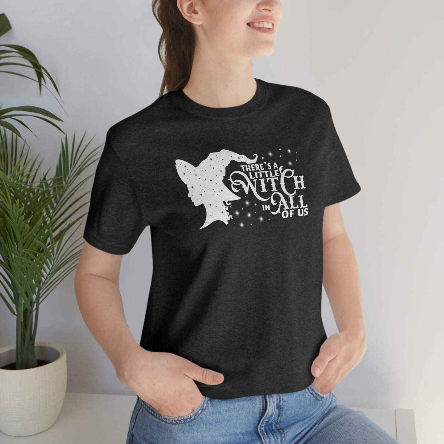 Witch In All of Us White Font Unisex Jersey Short Sleeve Tee