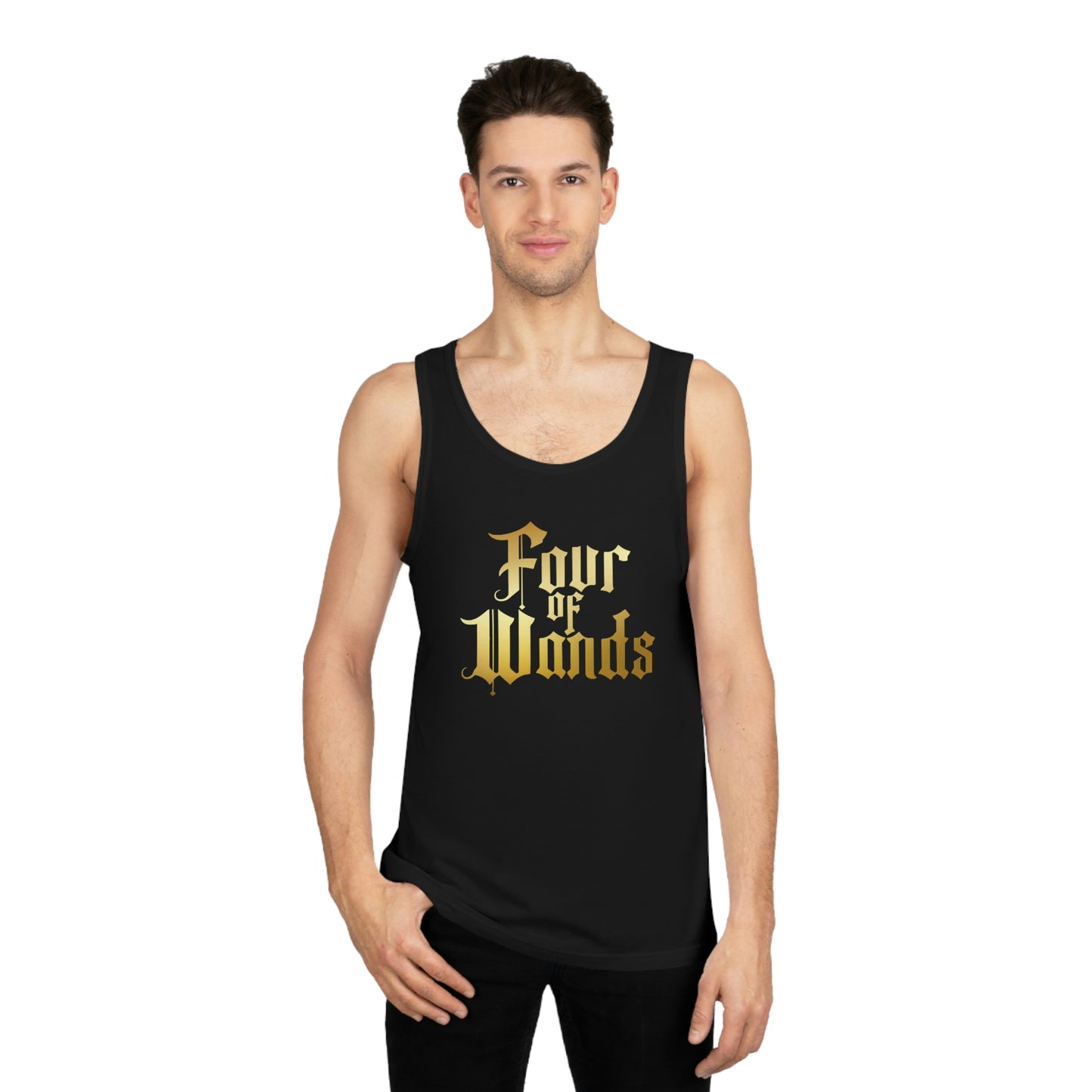 Four of Wands Unisex Softstyle™ Tank Top