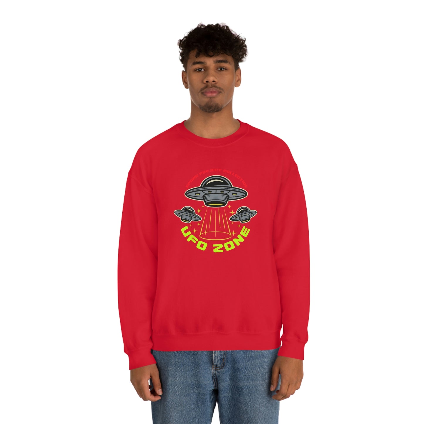 UFO Zone Dark unisex heavy blend crewneck sweatshirt