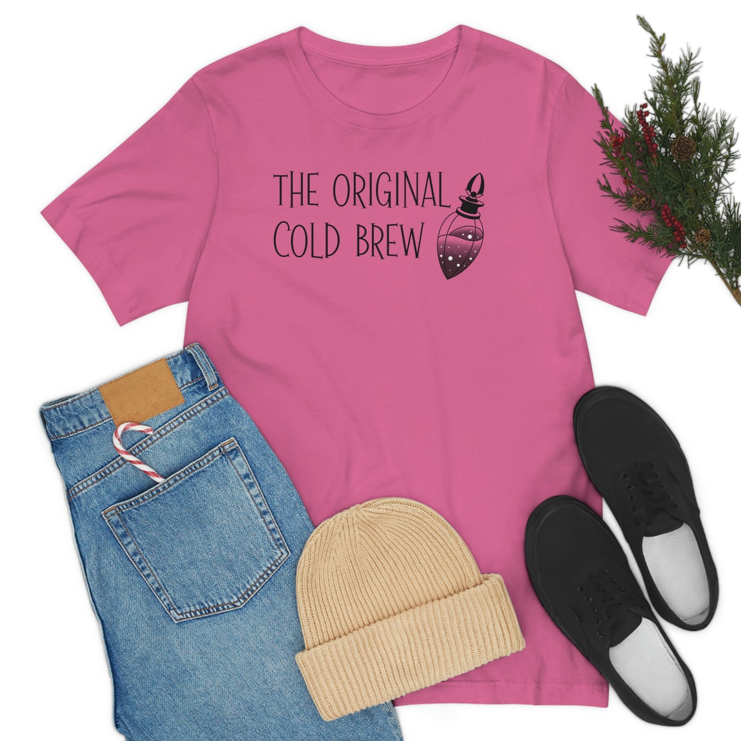 The Original Cold Brew Black Font Unisex Jersey Short Sleeve Tee