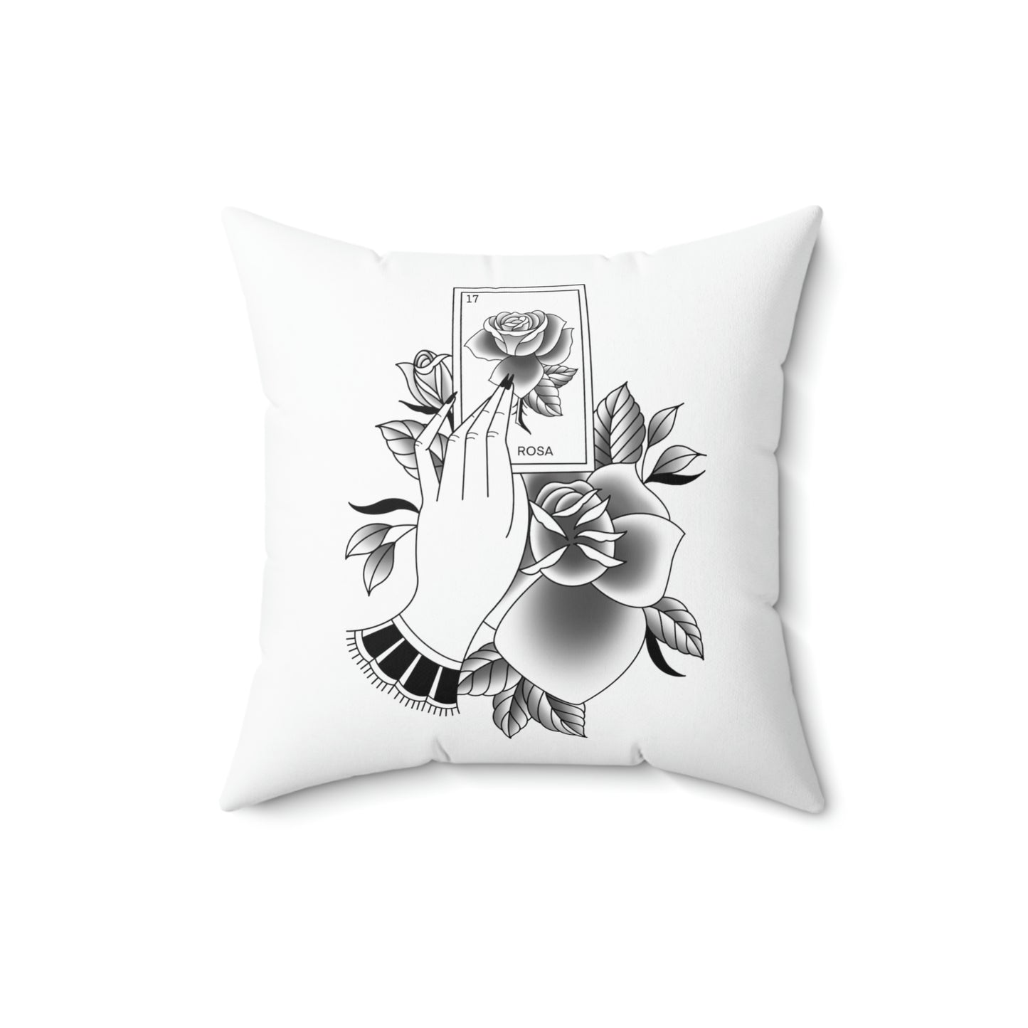 Rosa Card - Gypsy Spun Polyester Square Pillow