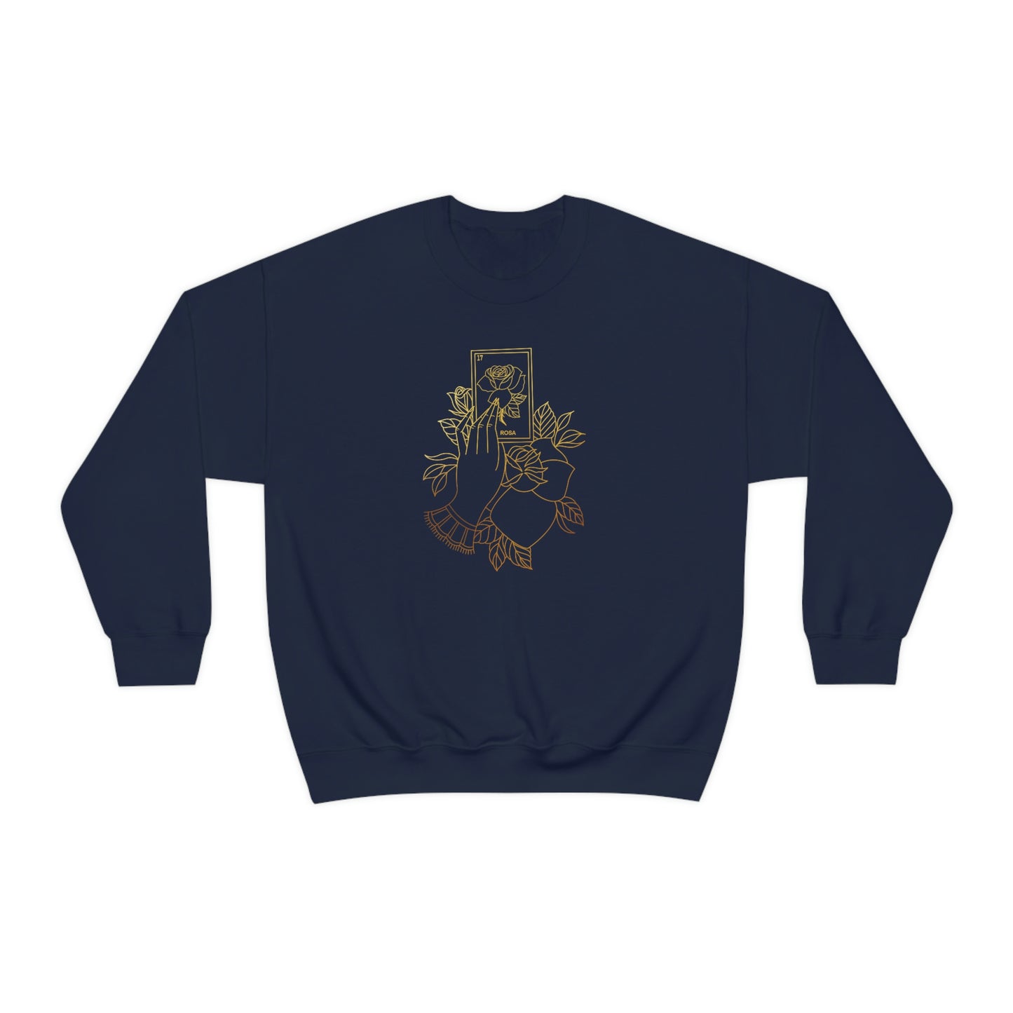 Rosa Card Gold Shading unisex heavy blend crewneck sweatshirt