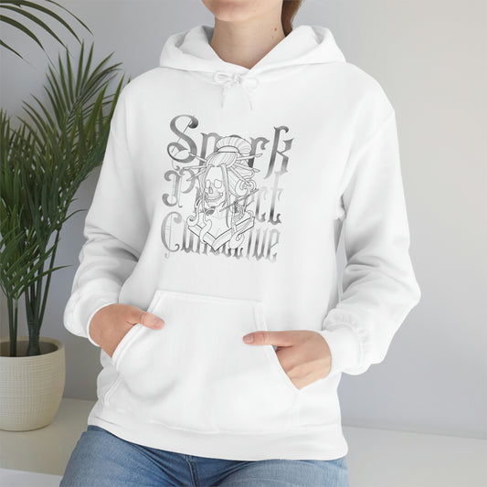 Japanese Spark Black Font Unisex Heavy Blend™ Hooded Sweatshirt