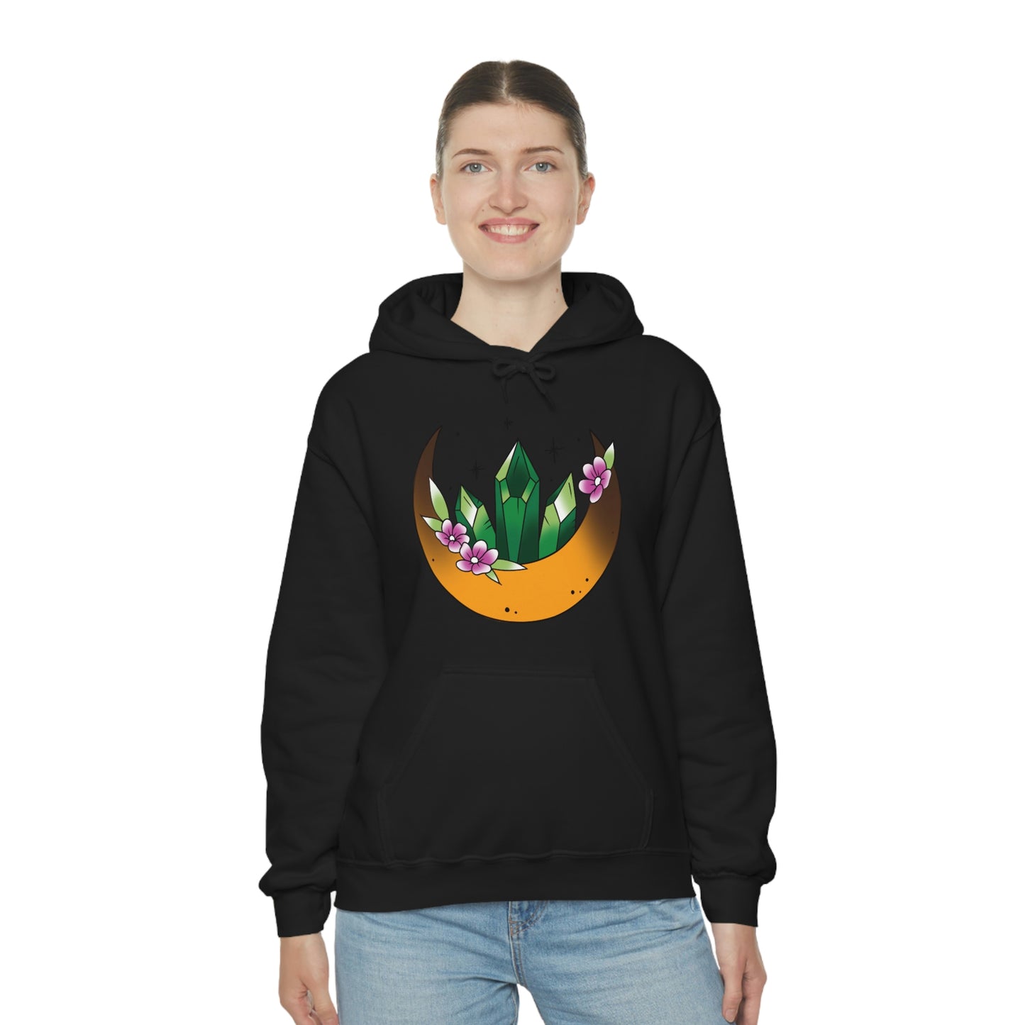 Green Crystal Unisex Heavy Blend™ Hooded Sweatshirt