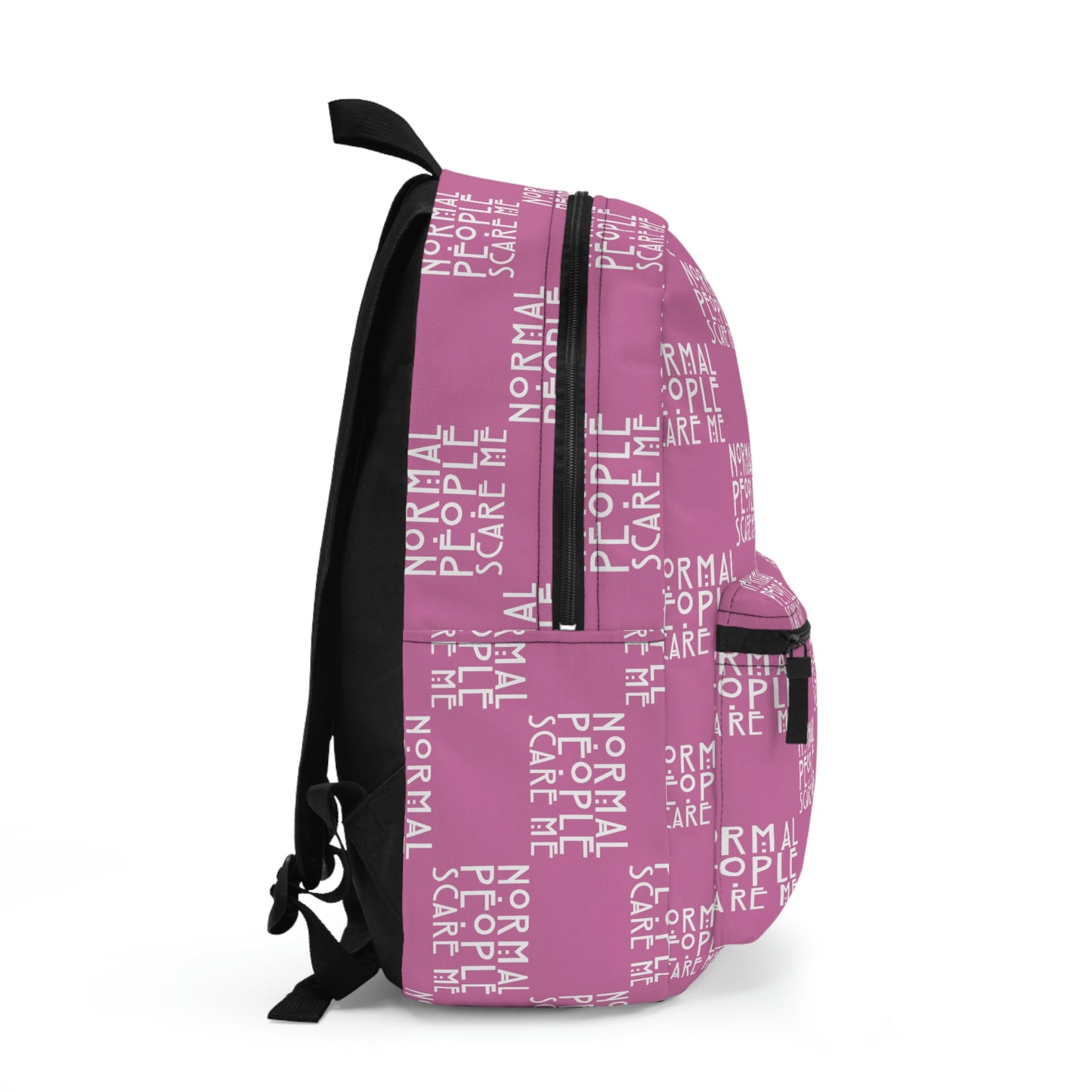 Light Pink Checkered Normal people Backpack