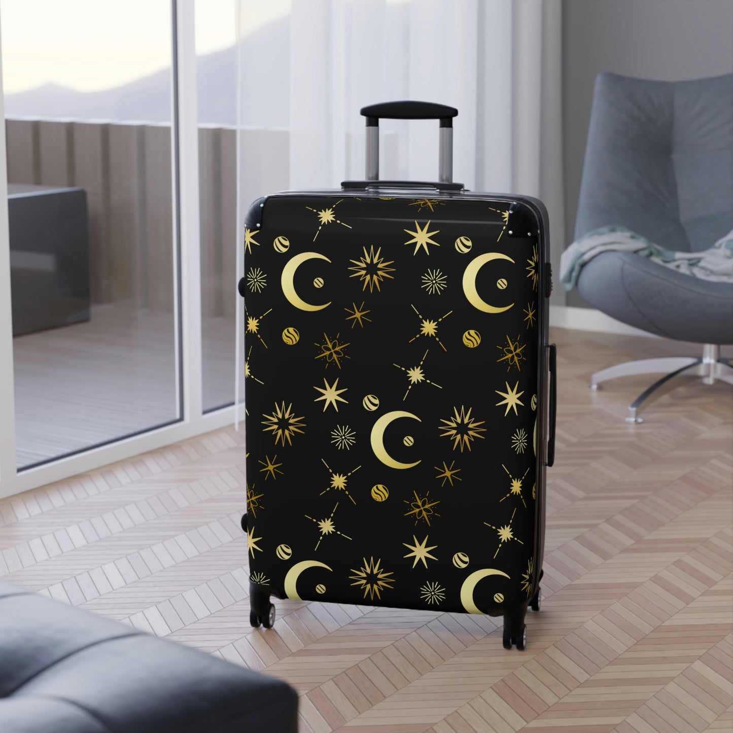 Moon and Stars Suitcases