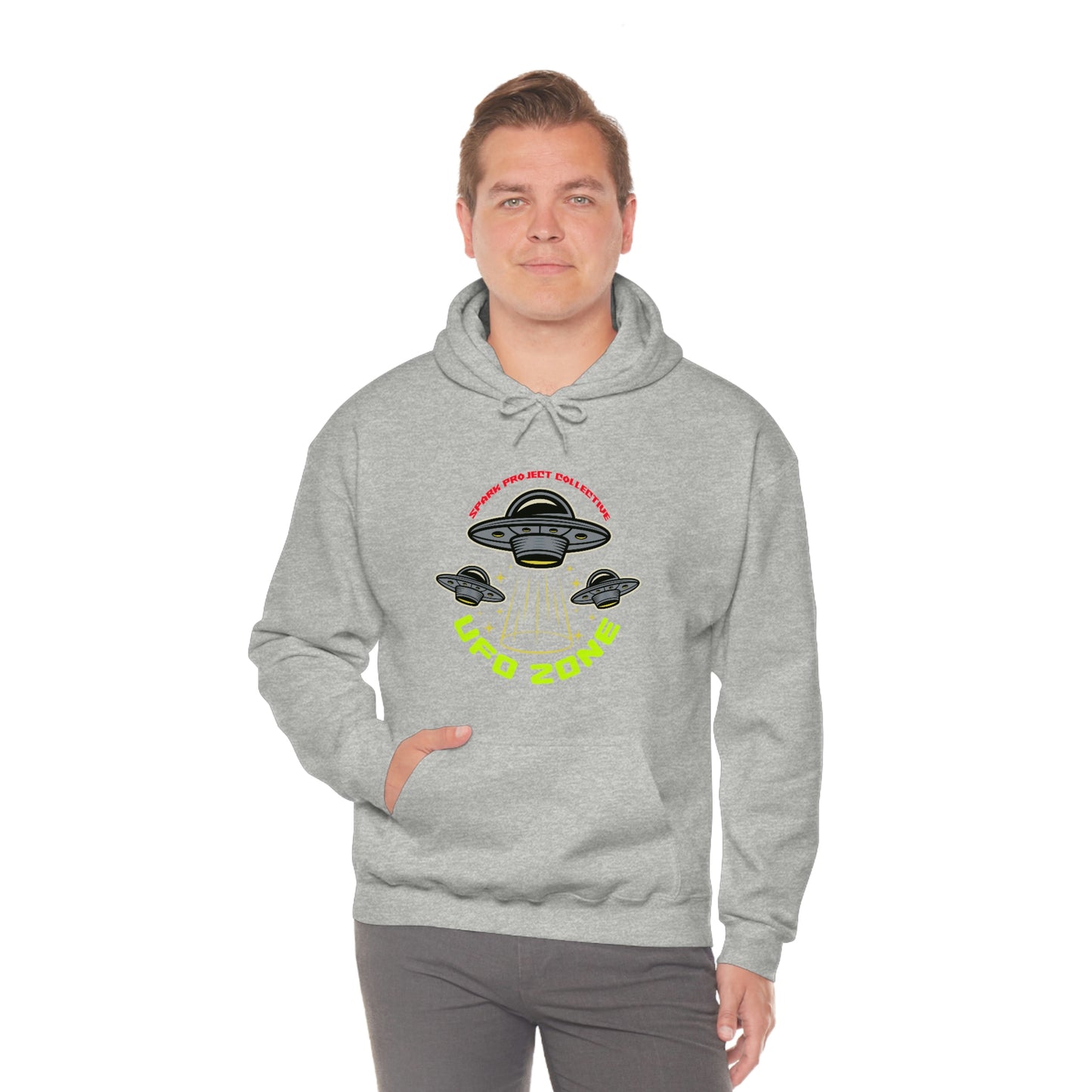 UFO Zone Unisex Heavy Blend™ Hooded Sweatshirt