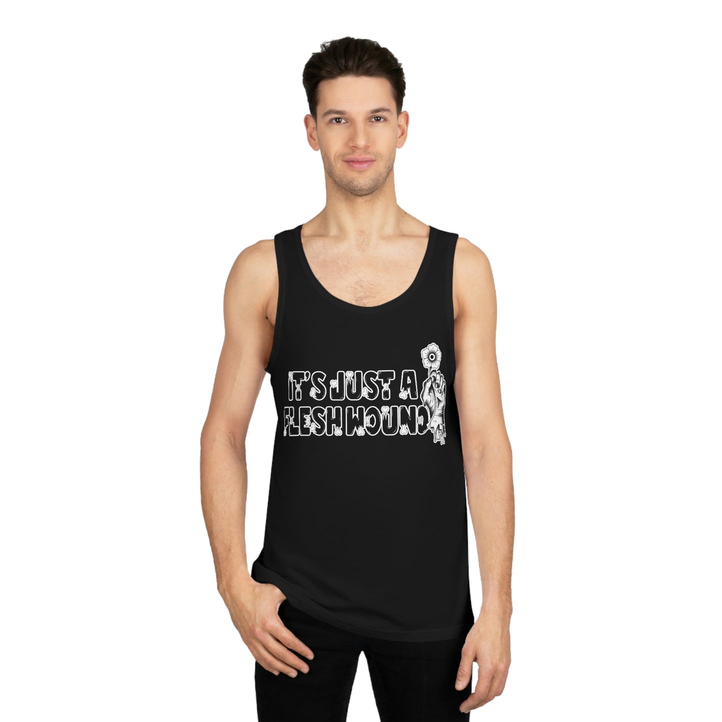 Just a Flesh Wound Unisex Softstyle™ Tank Top