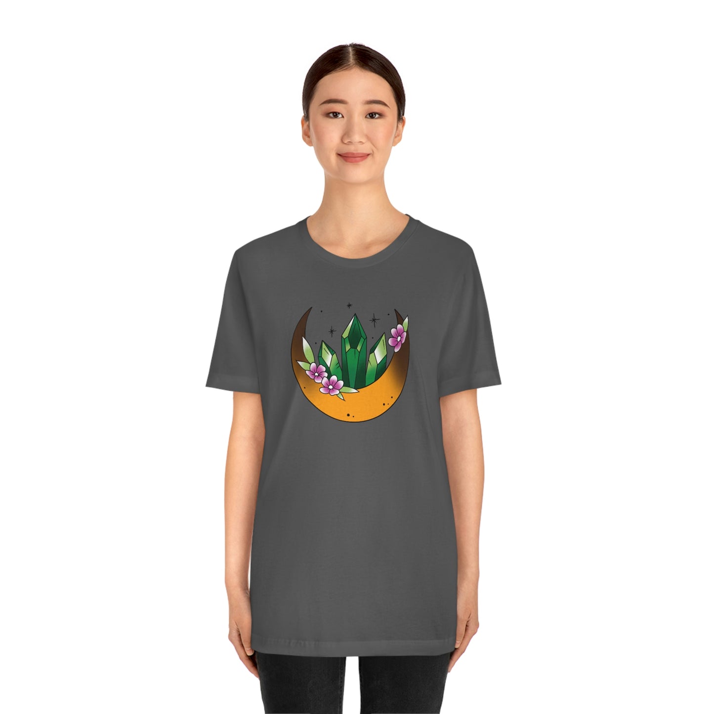 Green Crystal Unisex Jersey Short Sleeve Tee