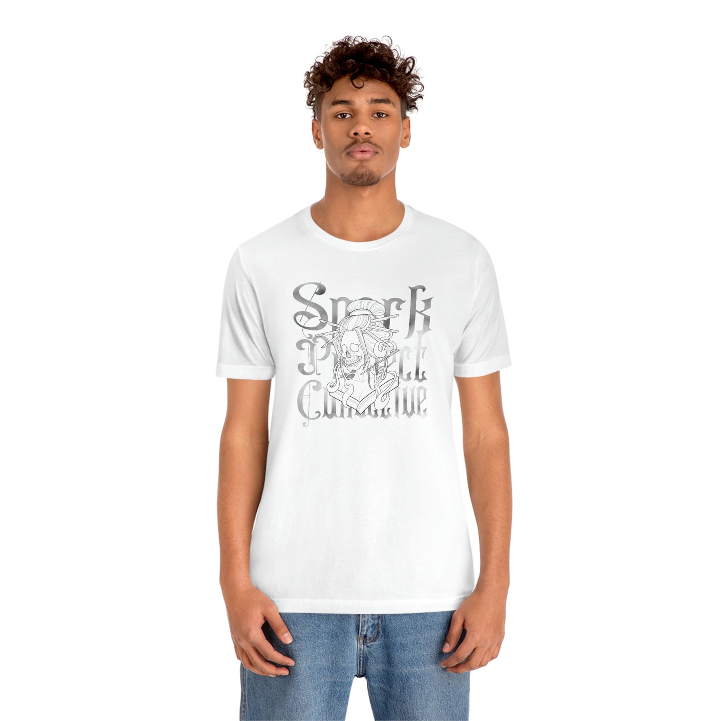 Japanese Spark Black Font Unisex Jersey Short Sleeve Tee