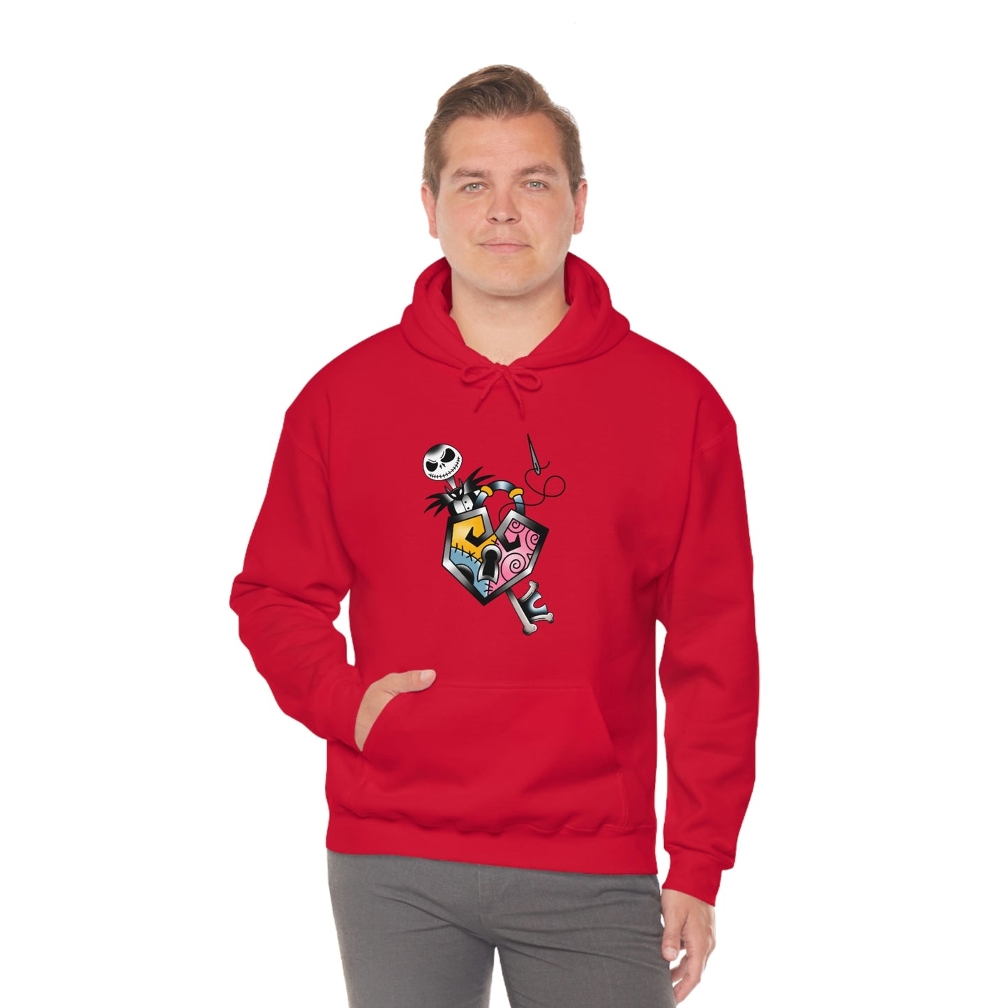 Jack and Sally Lock and Key Unisex Heavy Blend™ Hooded Sweatshirt