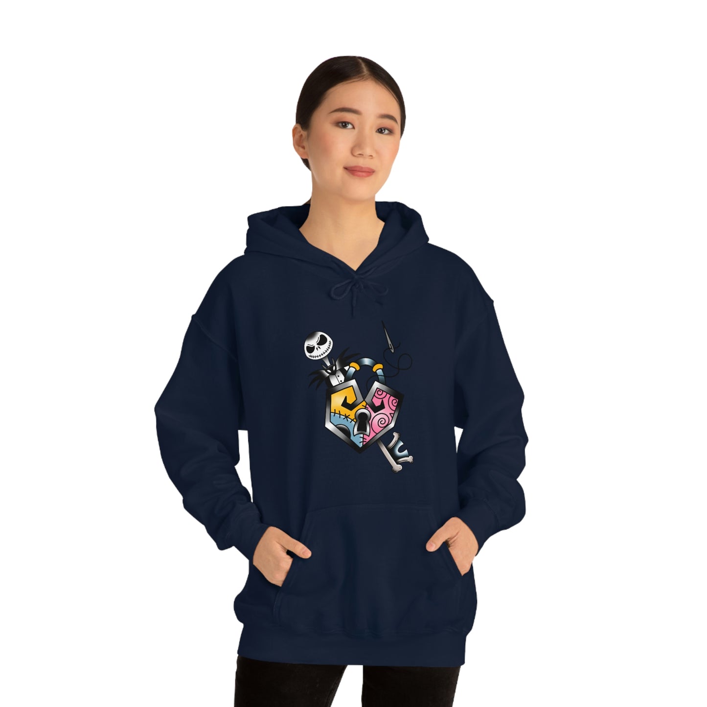 Jack and Sally Lock and Key Unisex Heavy Blend™ Hooded Sweatshirt