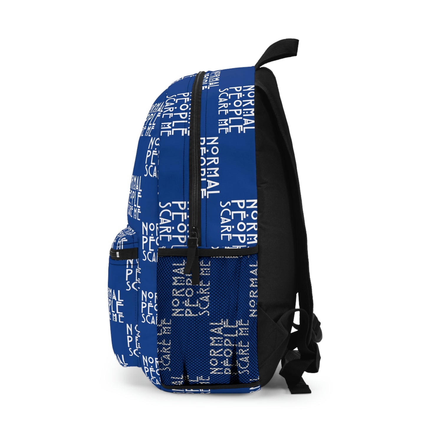 Dark Blue Checkered Normal people Backpack