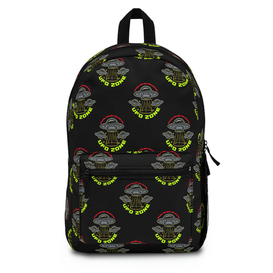 Black UFO Zone Backpack