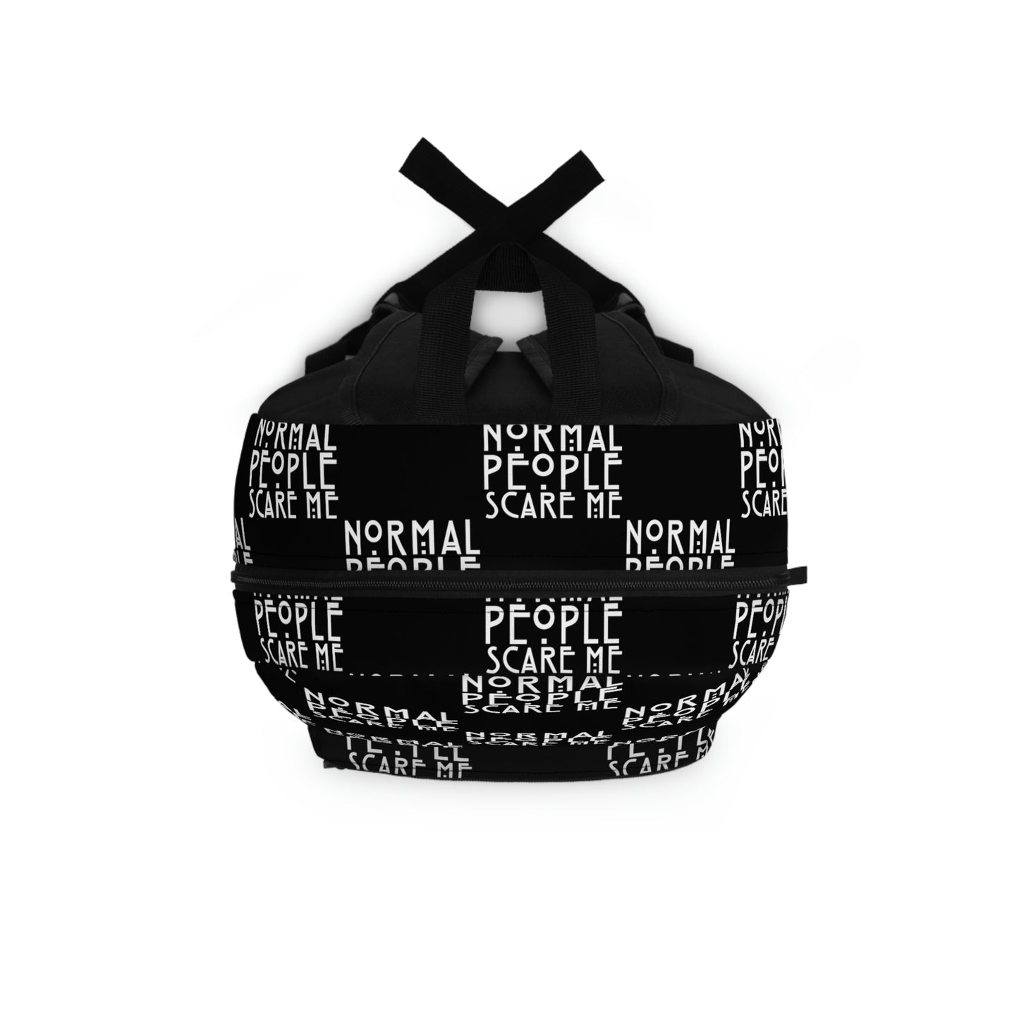 Black Checkered Normal people Backpack