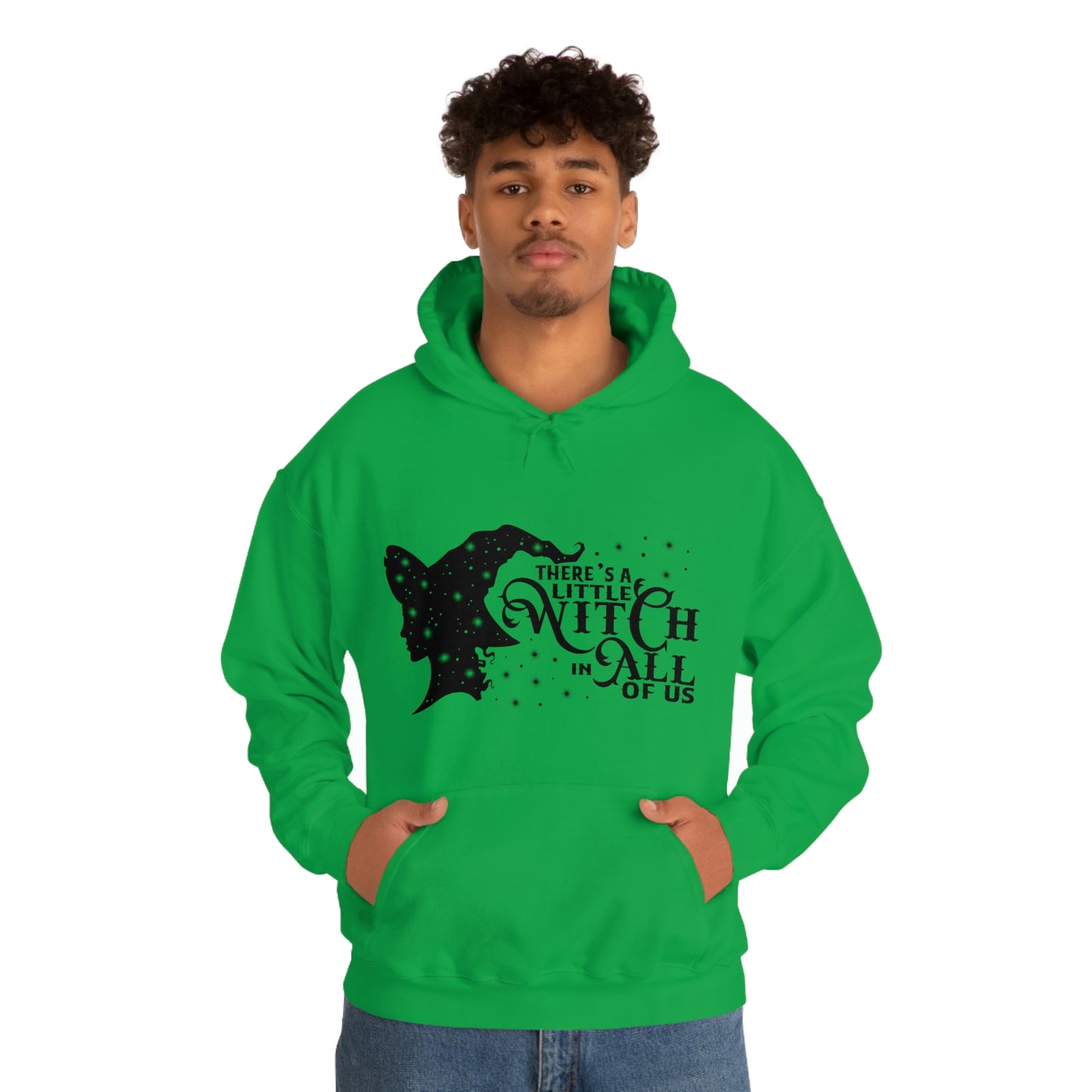 Witch In All Of Us Black Font Unisex Heavy Blend™ Hooded Sweatshirt