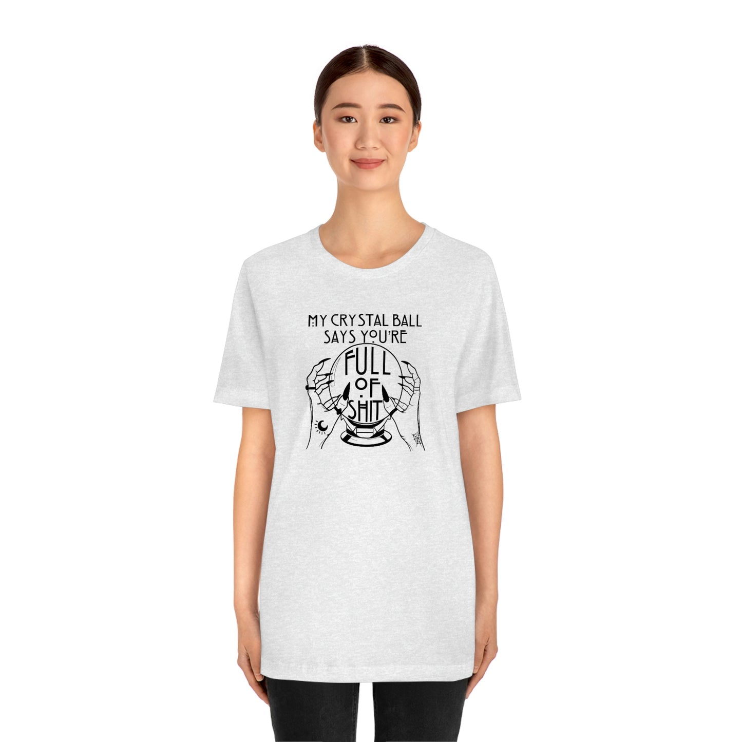 My Crystal Ball Black Font Unisex Jersey Short Sleeve Tee